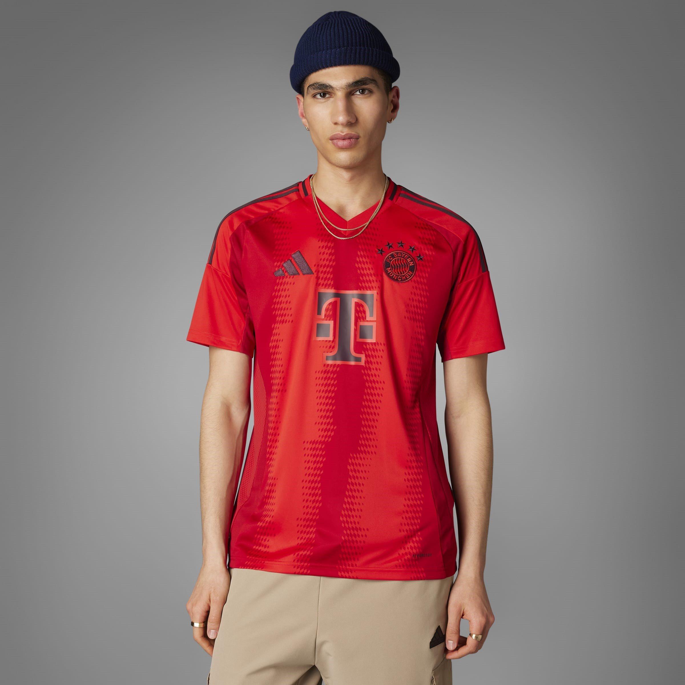 Red - adidas - FC Bayern Munich Home Shirt 2024 2025 Adults - 8