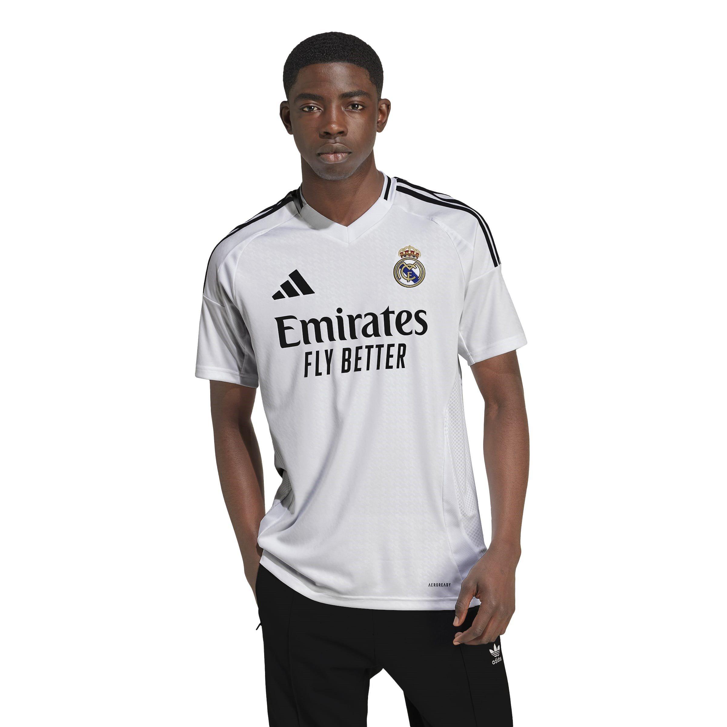 White - adidas - Real Madrid Home Shirt 2024 2025 Adults - 3