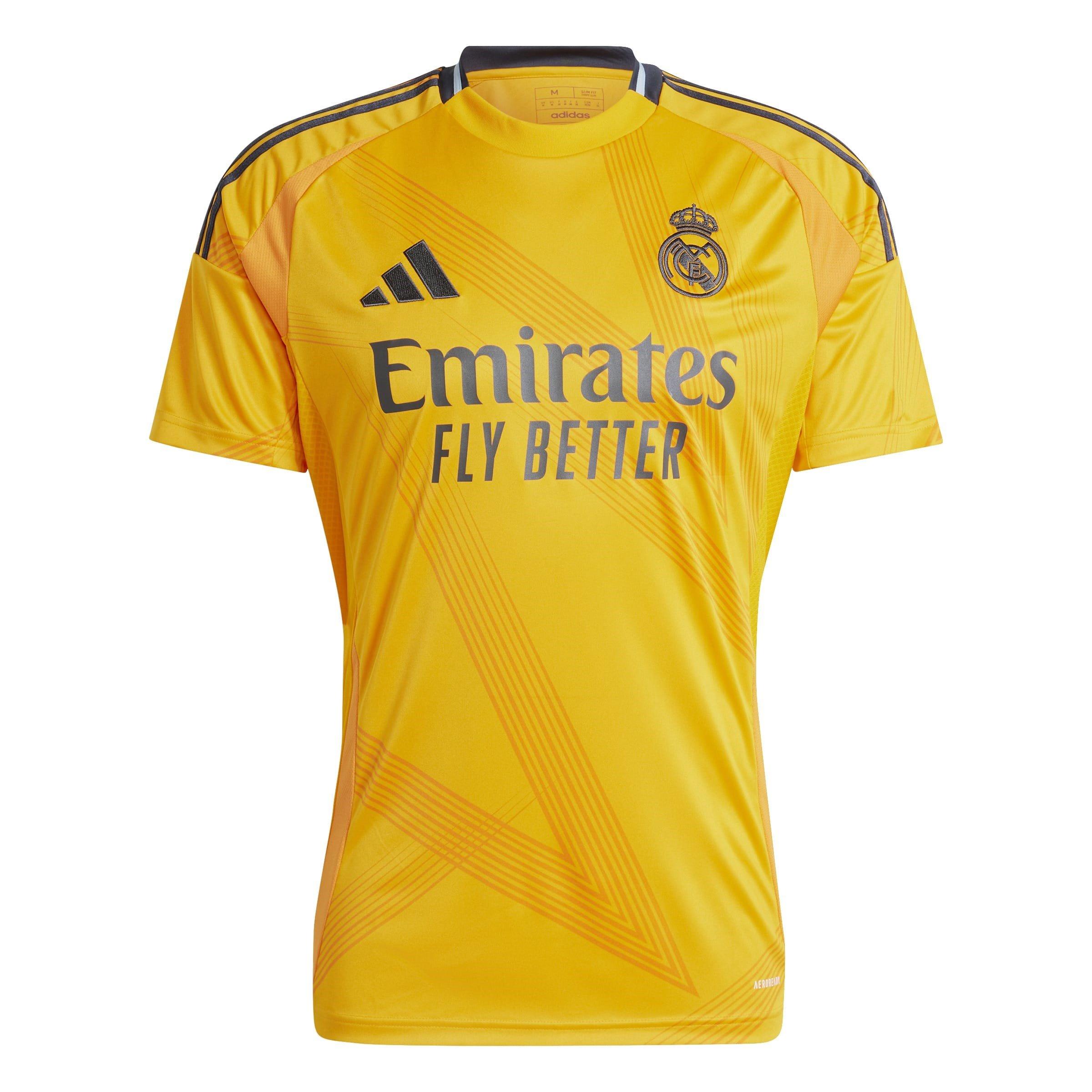 Adidas Men's Real Madrid Away Shirt 2024 2025 Adults - Orange - XL