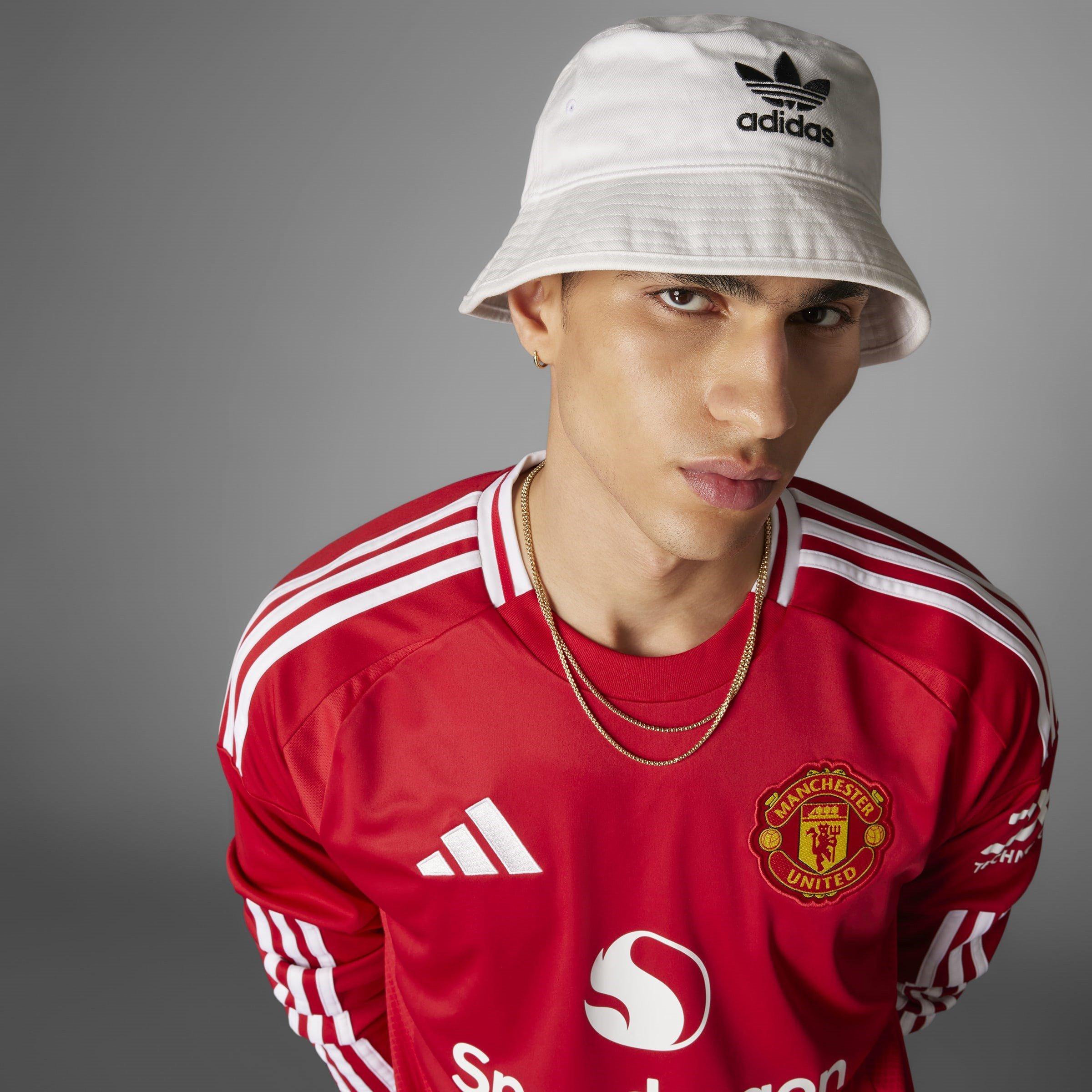 Red - adidas - Manchester United Home Long Sleeve Shirt 2024 2025 Adults - 10