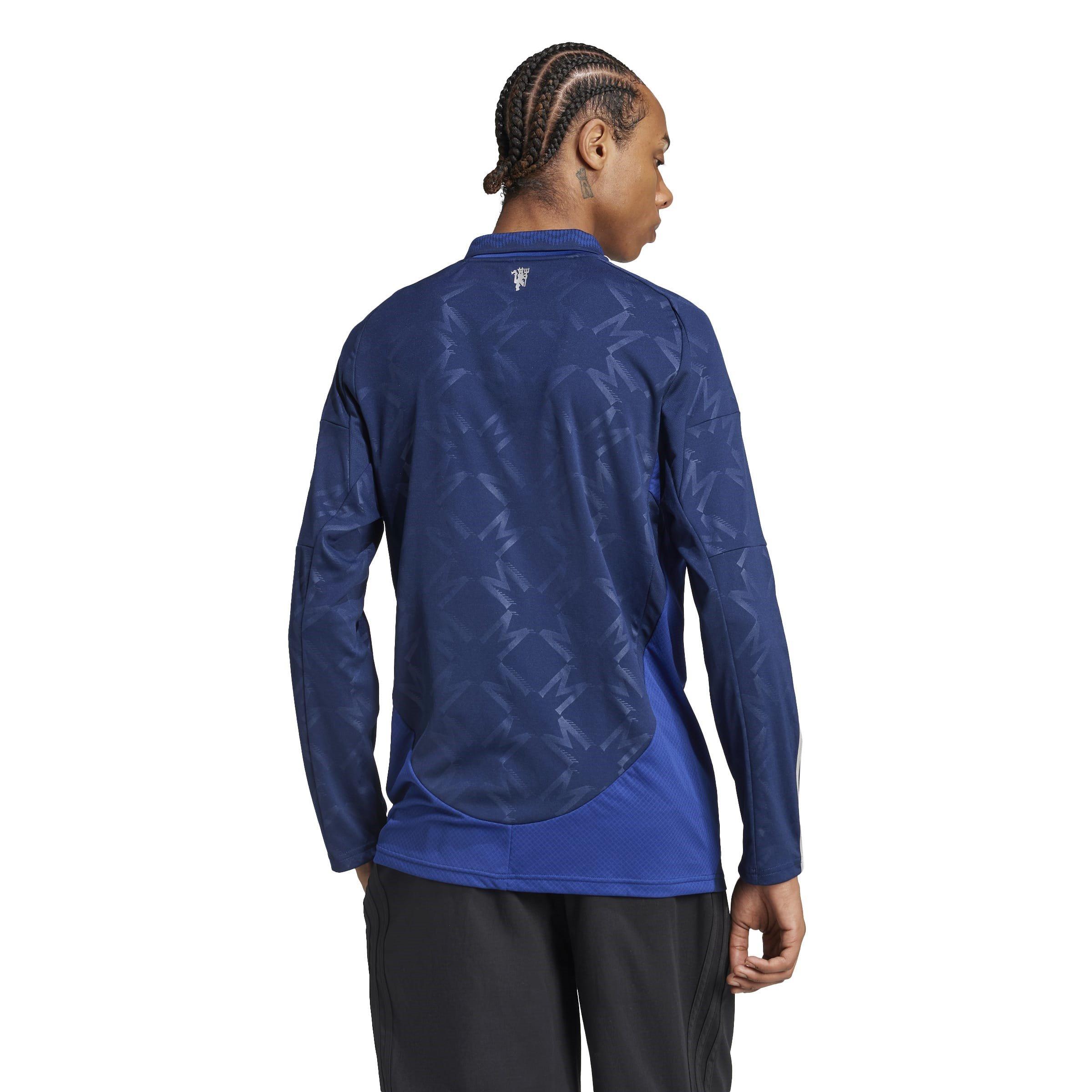 Blu - adidas - Manchester United Away Long Sleeve Shirt Adults - 4