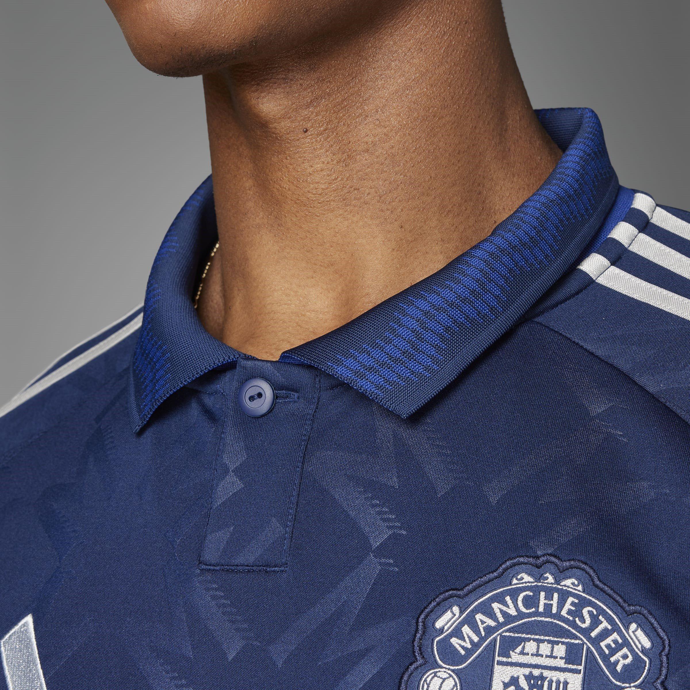 Blue - adidas - Manchester United Away Shirt 2024 2025 Adults - 14