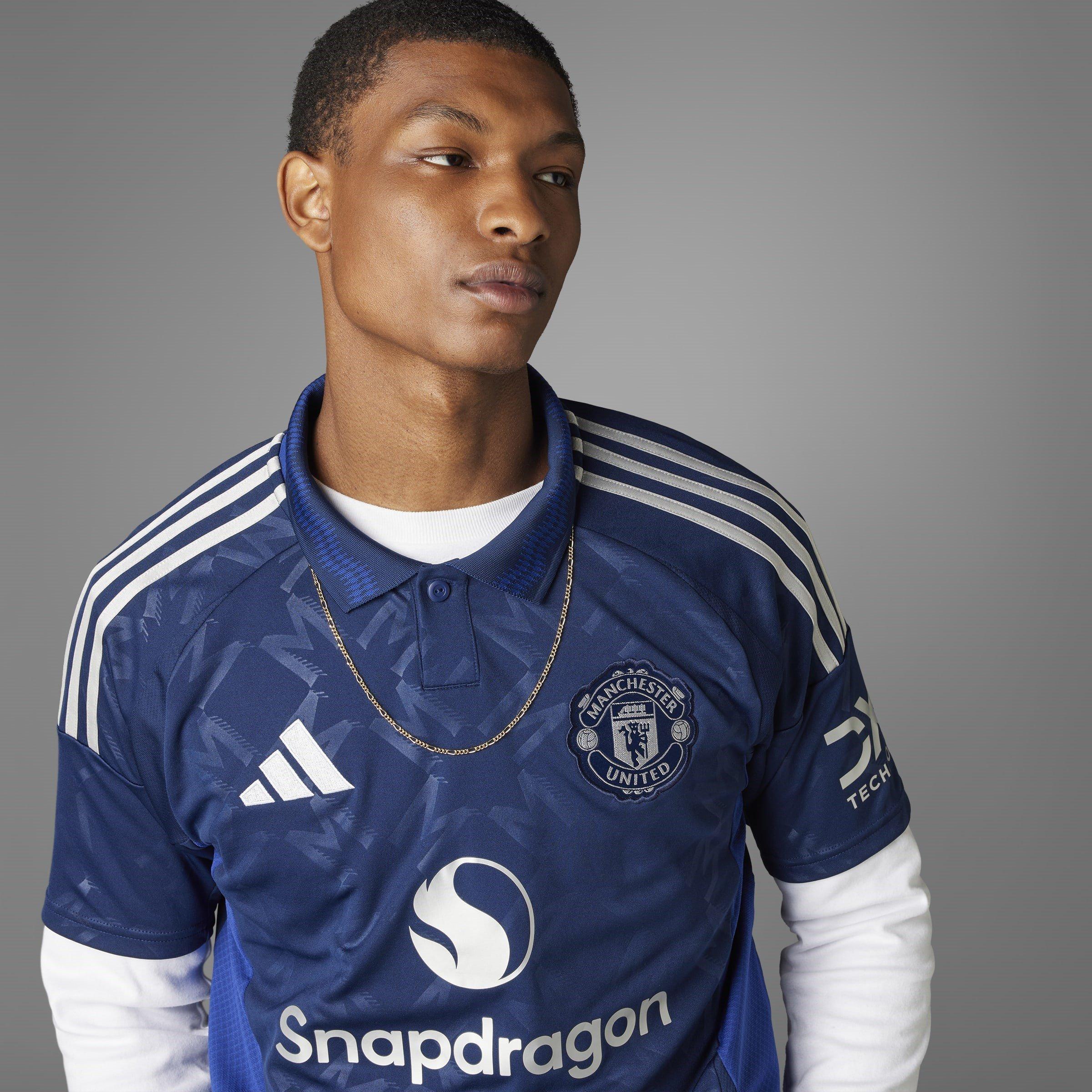 Blue - adidas - Manchester United Away Shirt 2024 2025 Adults - 10