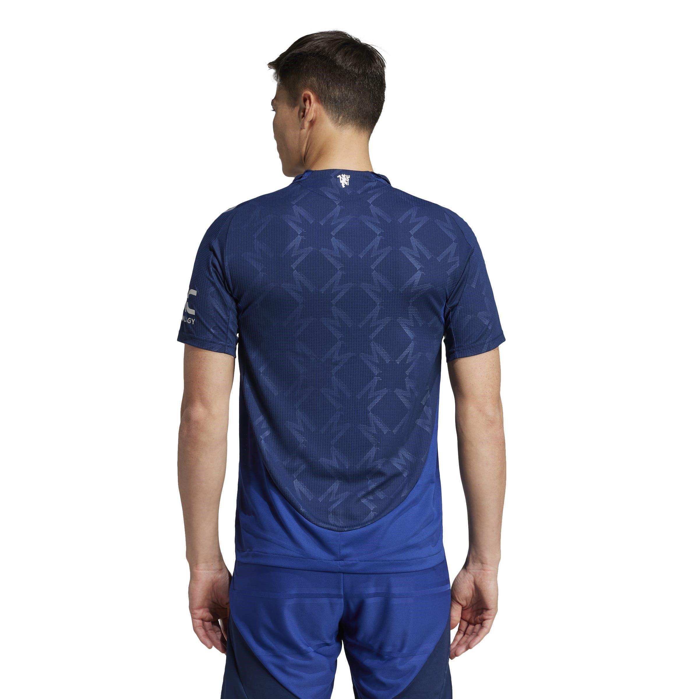 Azul - adidas - Manchester United Authentic Away Shirt 2024 2025 Adults - 4