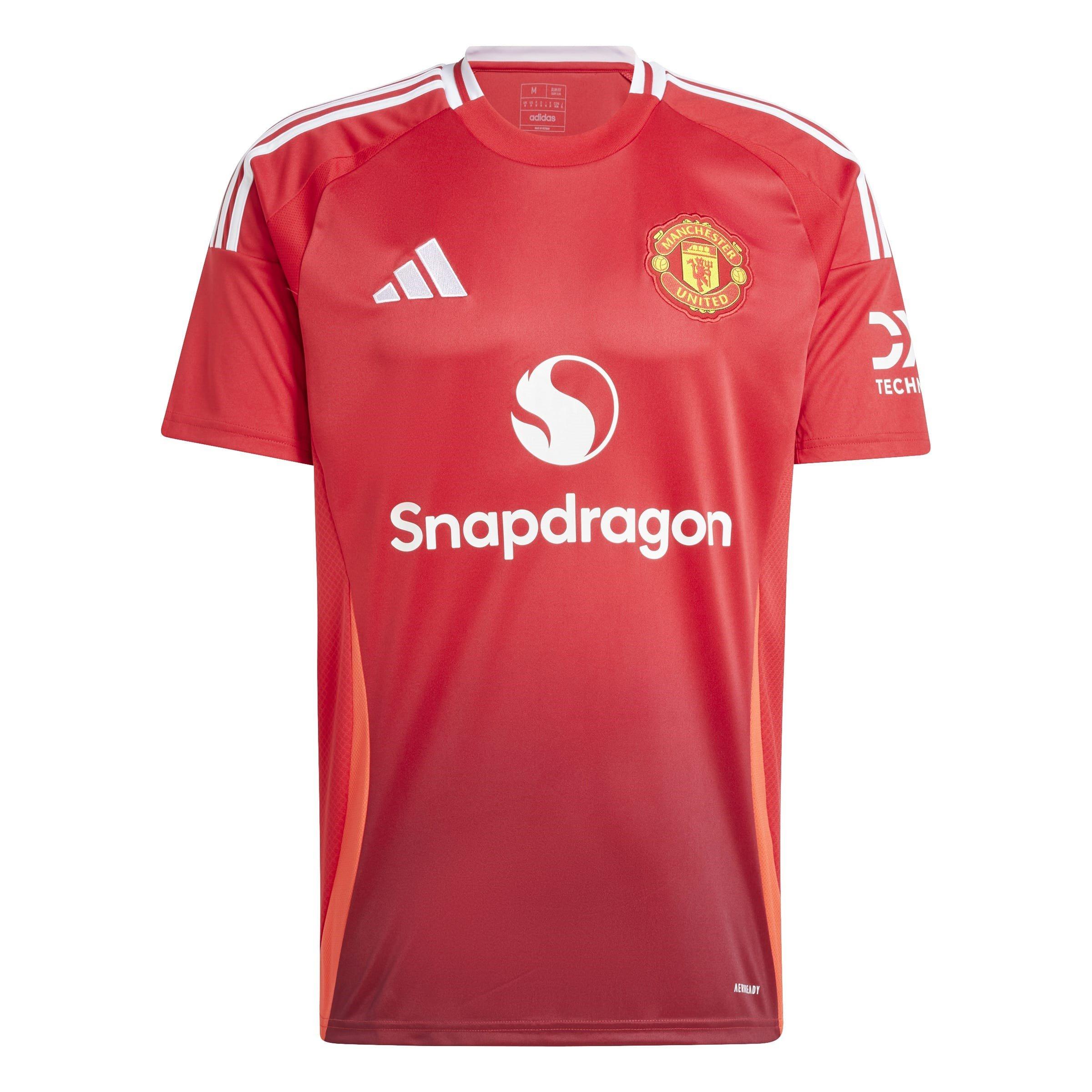 Rojo - adidas - Manchester United Home Shirt 2024 2025 Adults - 1