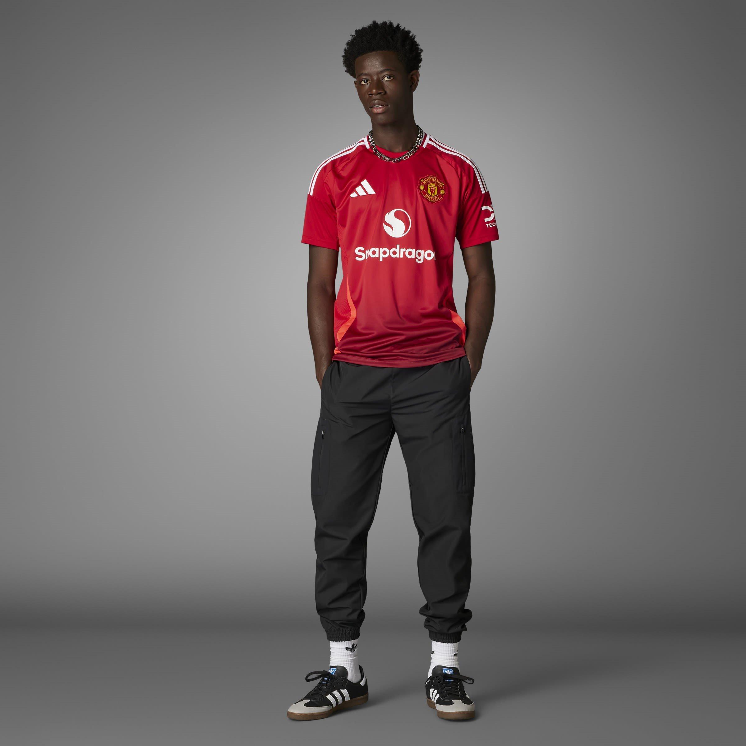 Vermelho - adidas - Manchester United Home Shirt 2024 2025 Adults - 14