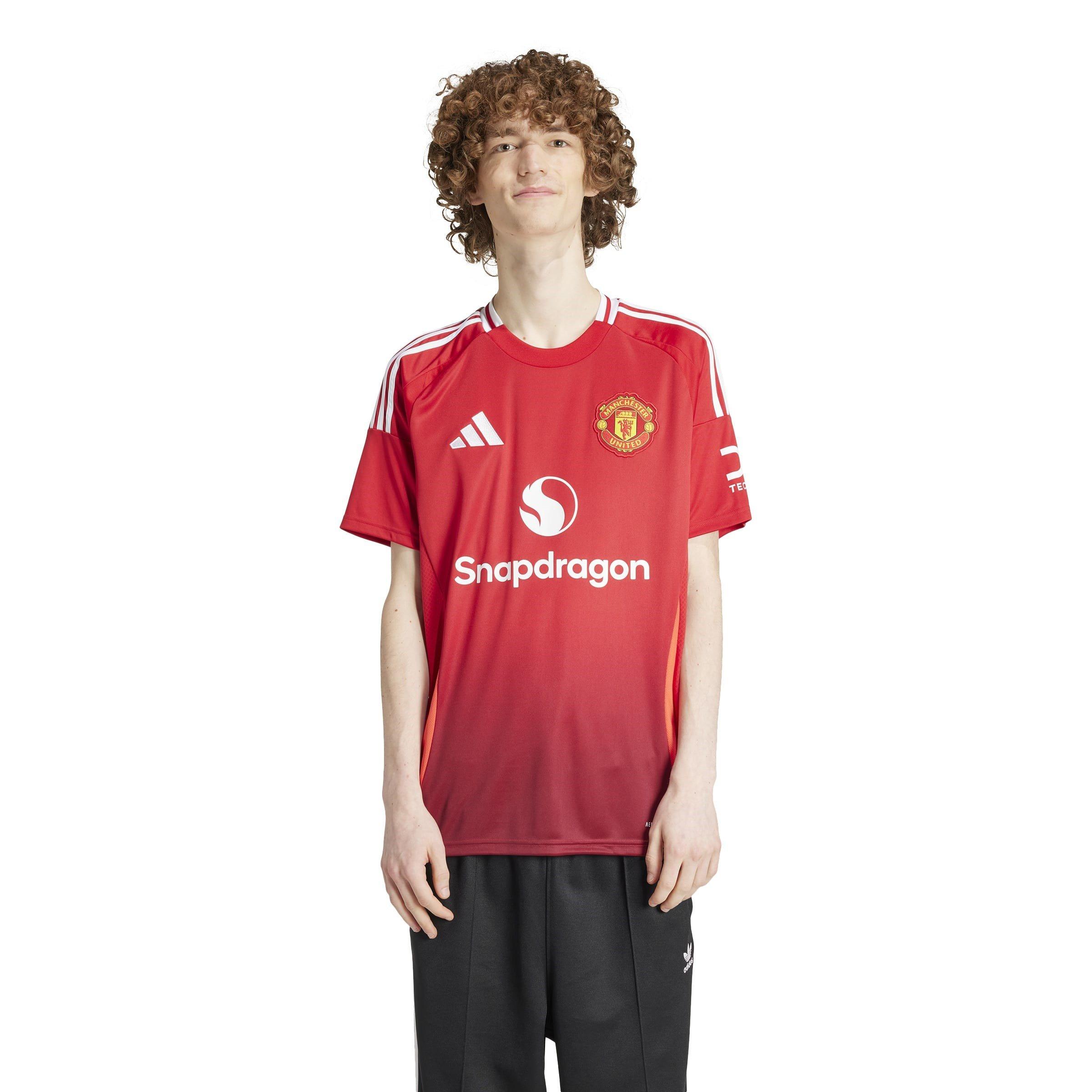 Vermelho - adidas - Manchester United Home Shirt 2024 2025 Adults - 3