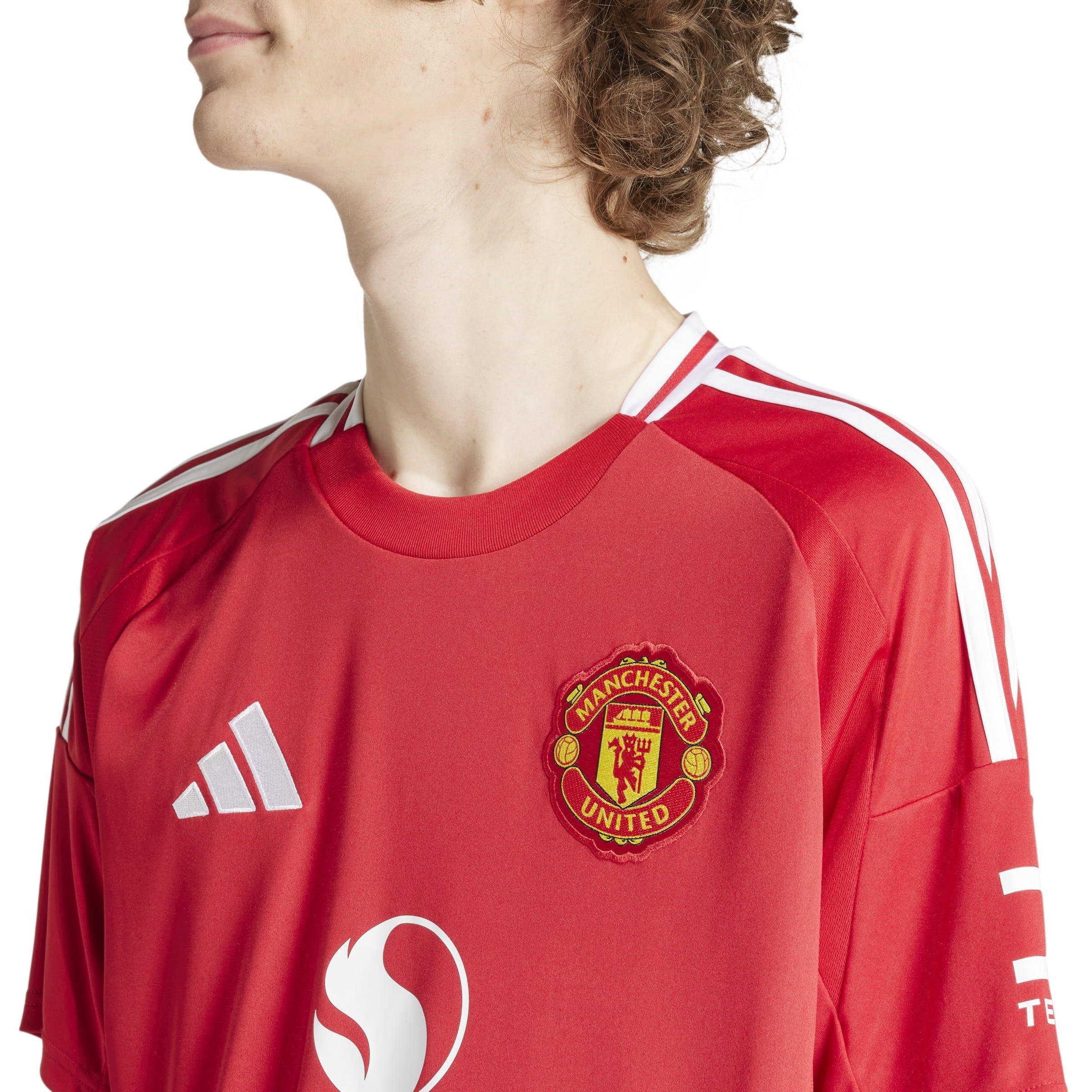Vermelho - adidas - Manchester United Home Shirt 2024 2025 Adults - 5