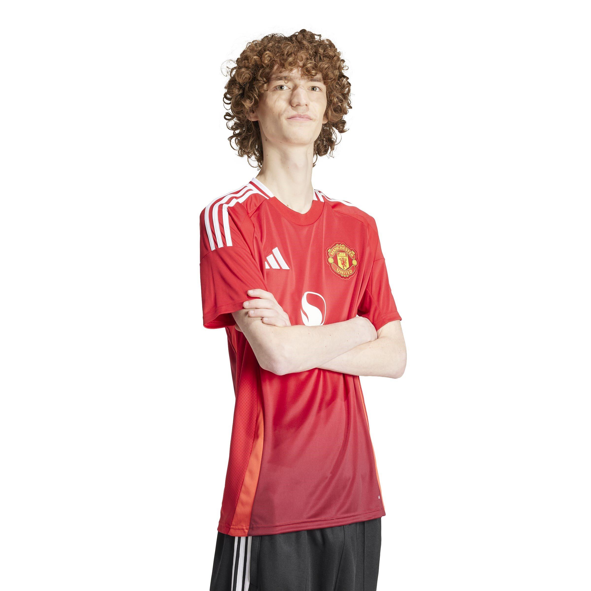 Vermelho - adidas - Manchester United Home Shirt 2024 2025 Adults - 6