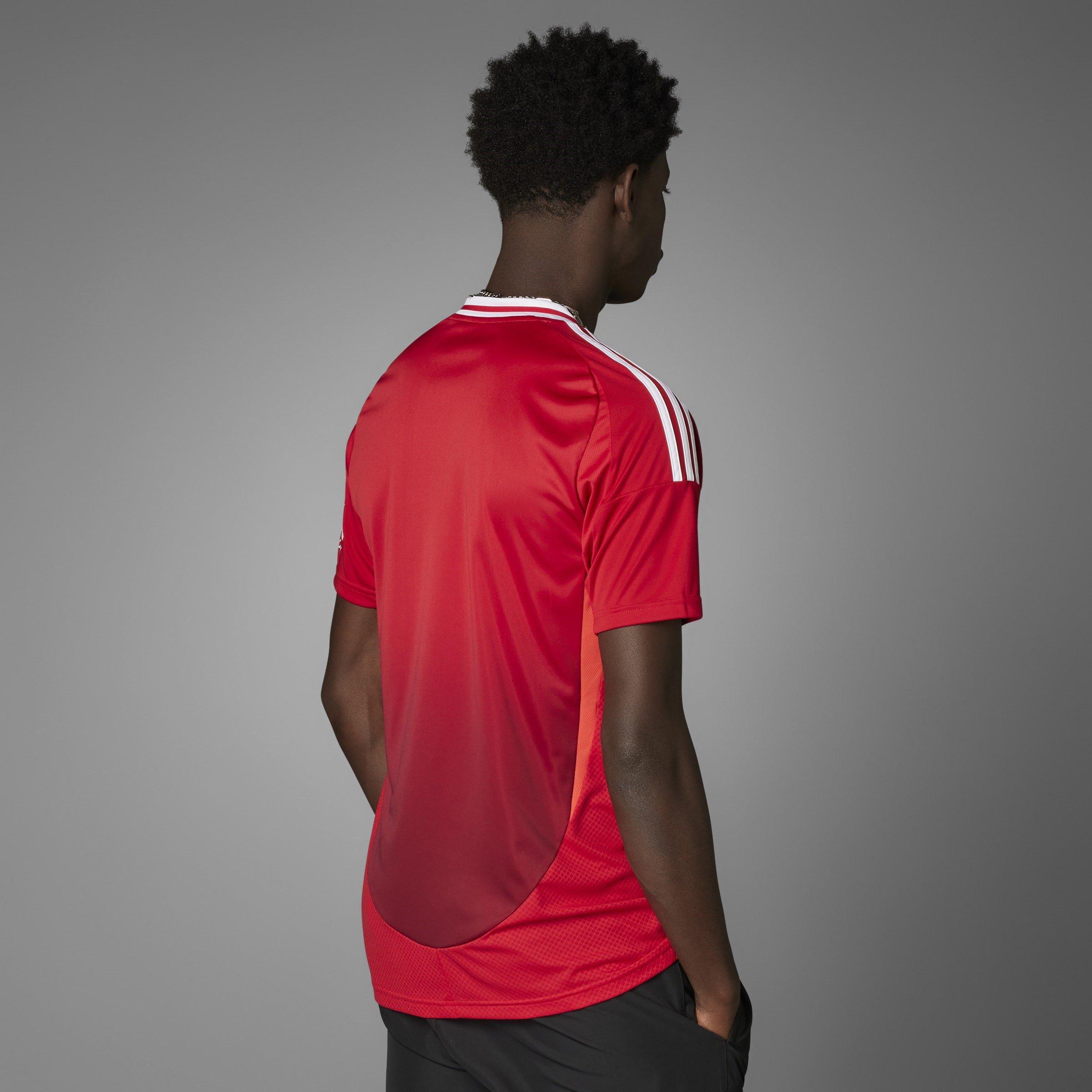Vermelho - adidas - Manchester United Home Shirt 2024 2025 Adults - 9