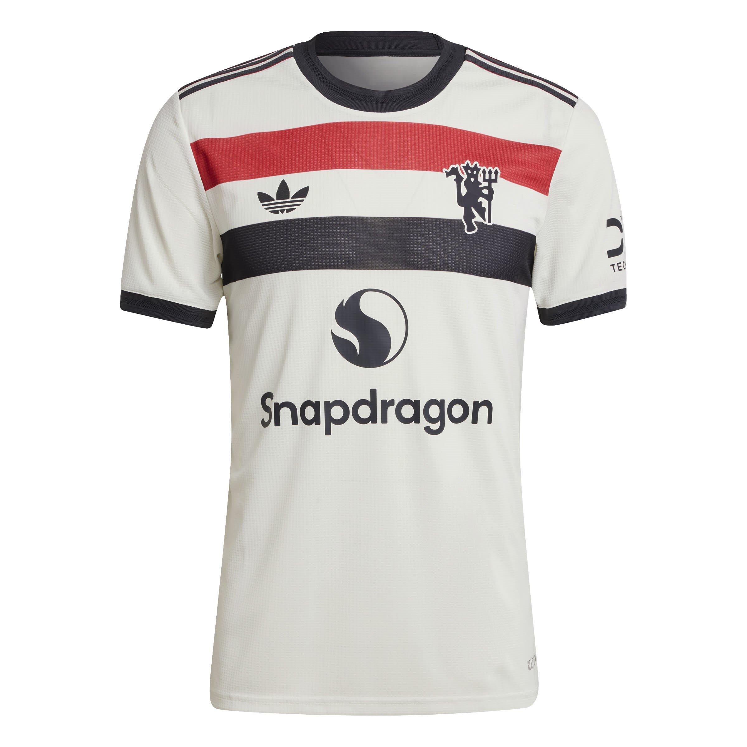 Adidas Men's Manchester United Authentic Third Shirt 2024 2025 Adults - White - S