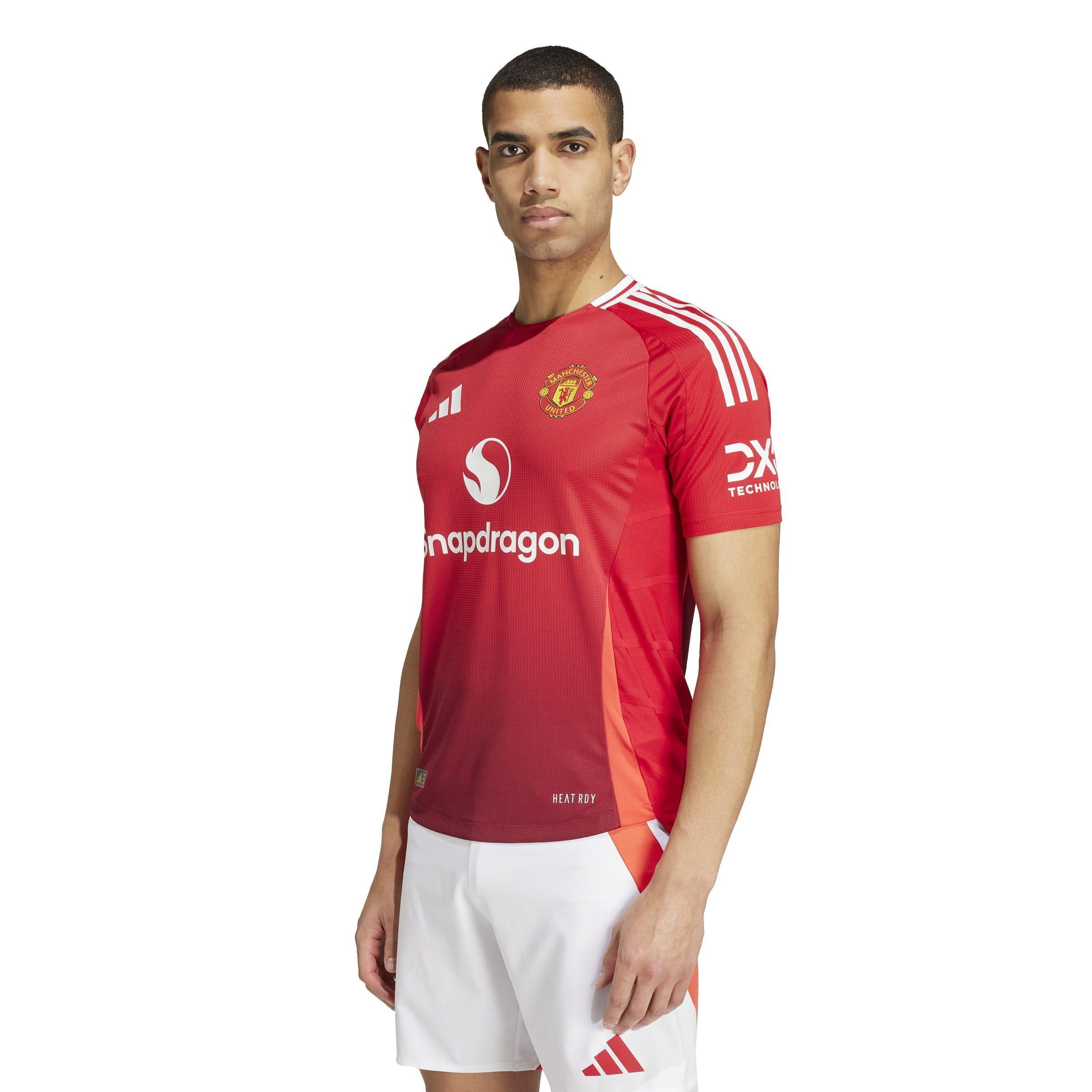Rood - adidas - Manchester United Authentic Home Shirt 2024 2025 Adults - 3