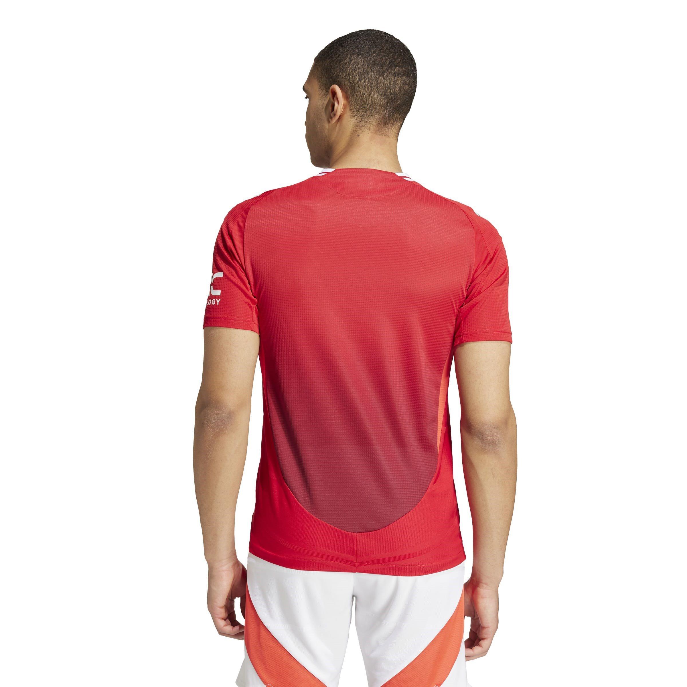 Rood - adidas - Manchester United Authentic Home Shirt 2024 2025 Adults - 4