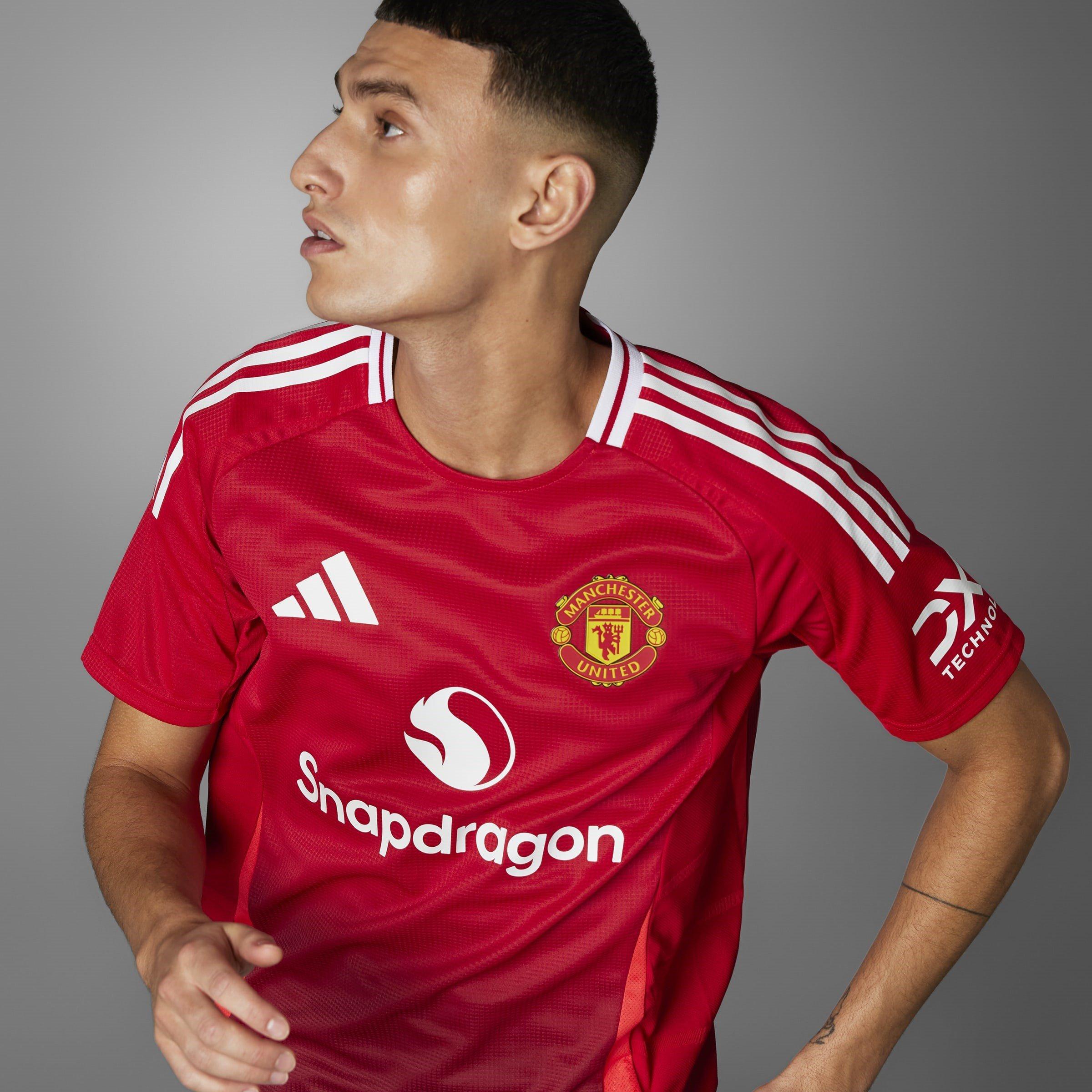 Rood - adidas - Manchester United Authentic Home Shirt 2024 2025 Adults - 10