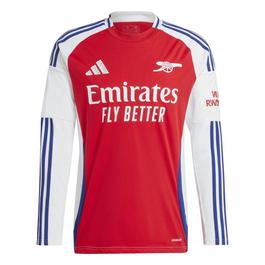 adidas Arsenal Home Long Sleeve Shirt 2024 2025 Adults