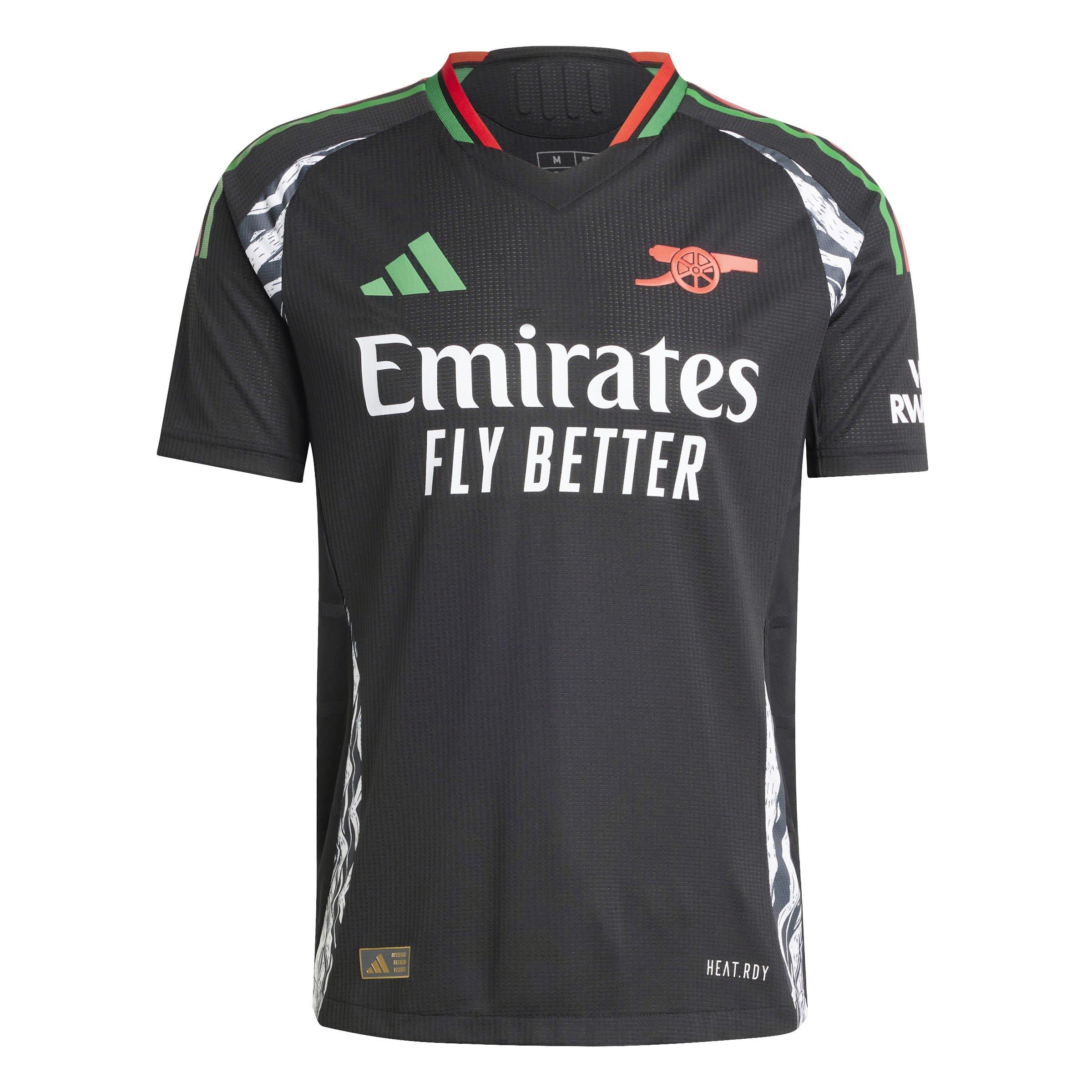 Black - adidas - Arsenal Away Authentic Shirt 2024 2025 Adults - 1