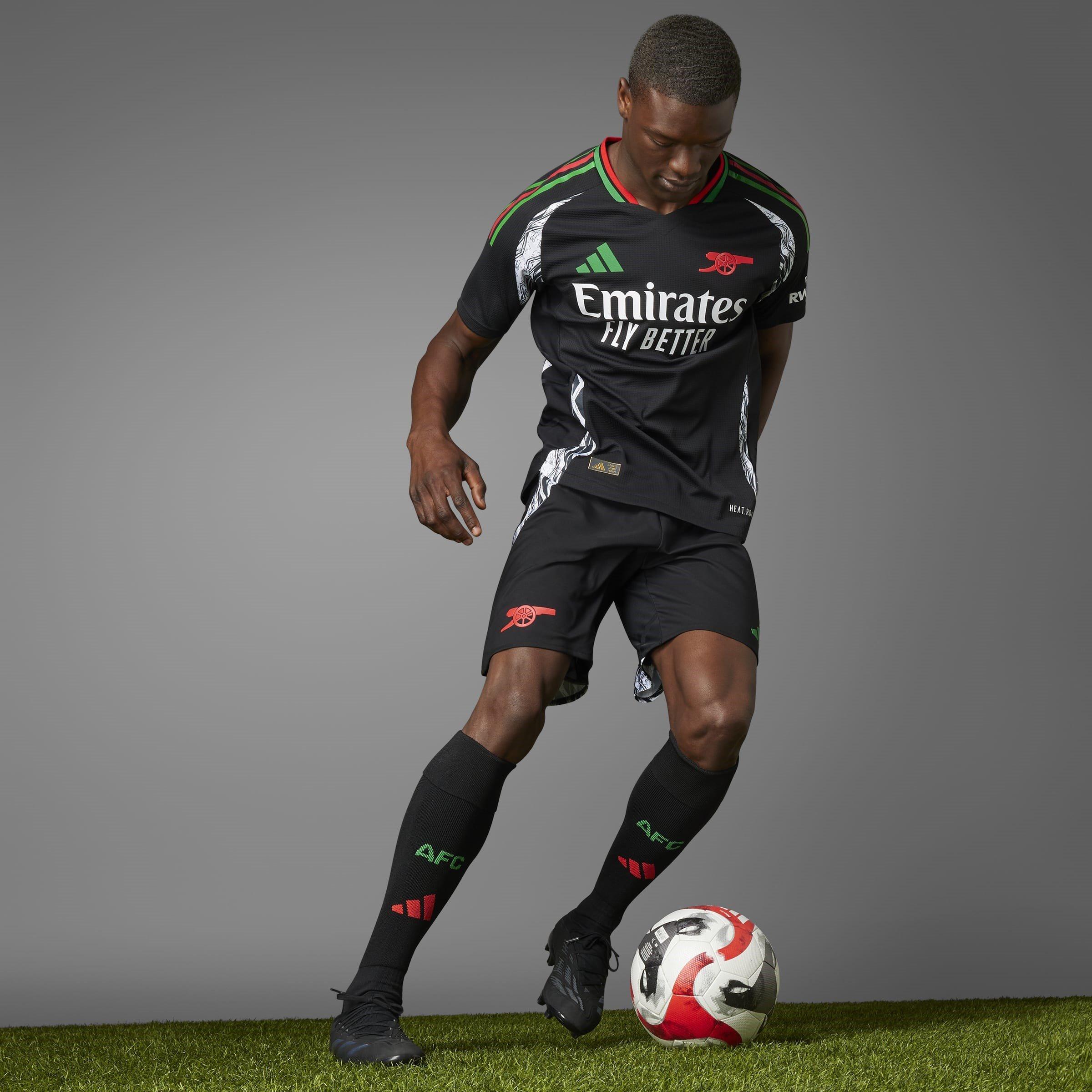 Black - adidas - Arsenal Away Authentic Shirt 2024 2025 Adults - 12