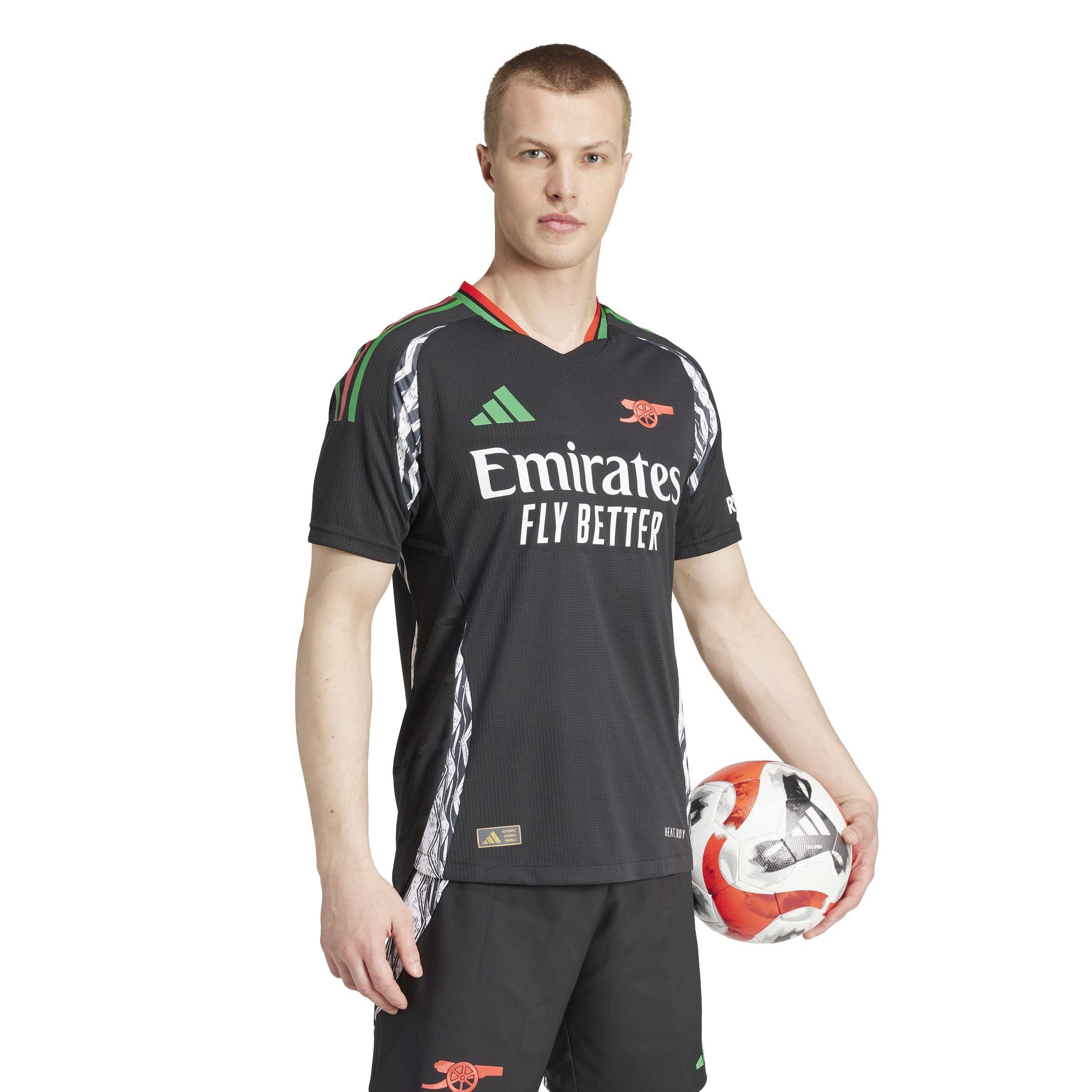 Black - adidas - Arsenal Away Authentic Shirt 2024 2025 Adults - 5