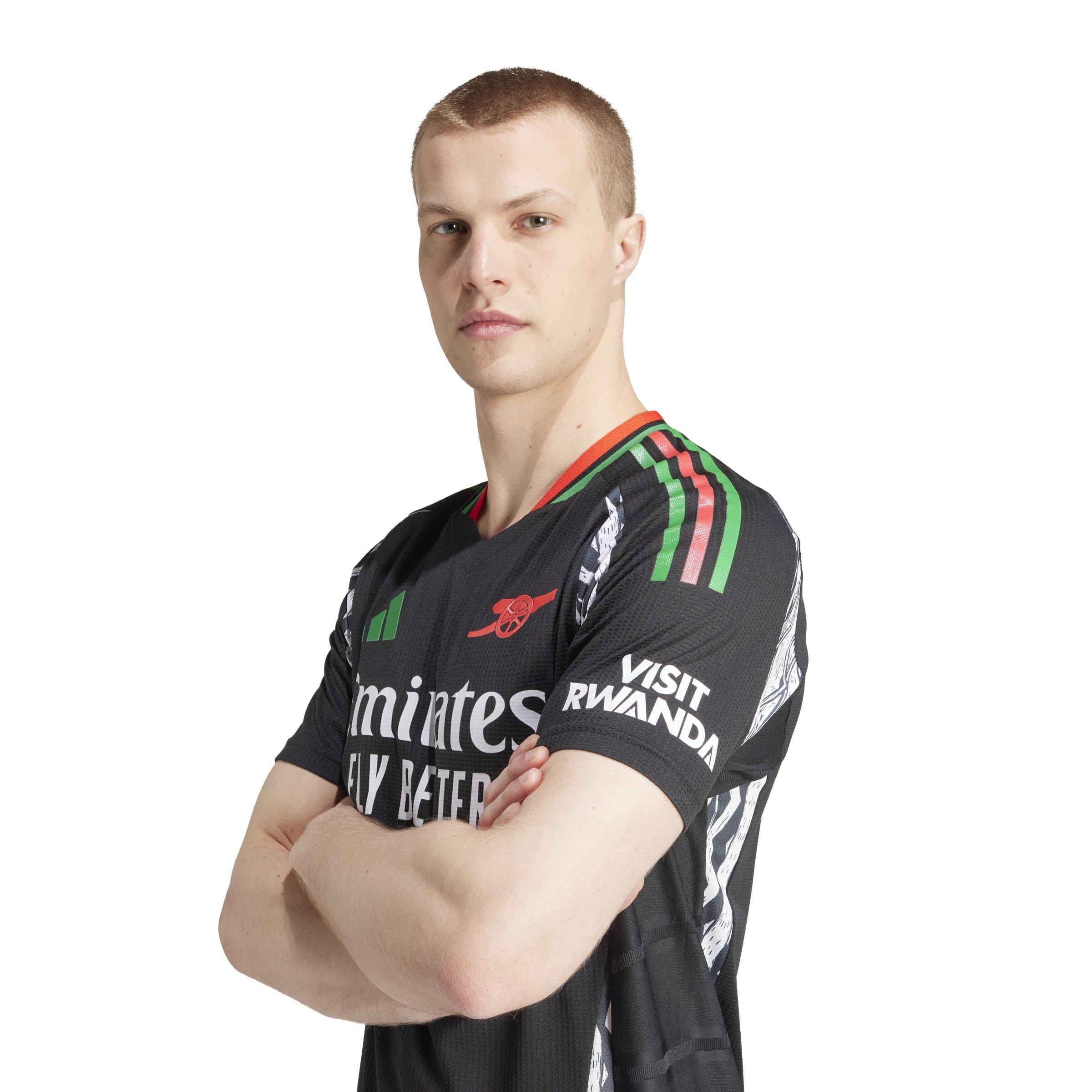 Black - adidas - Arsenal Away Authentic Shirt 2024 2025 Adults - 7