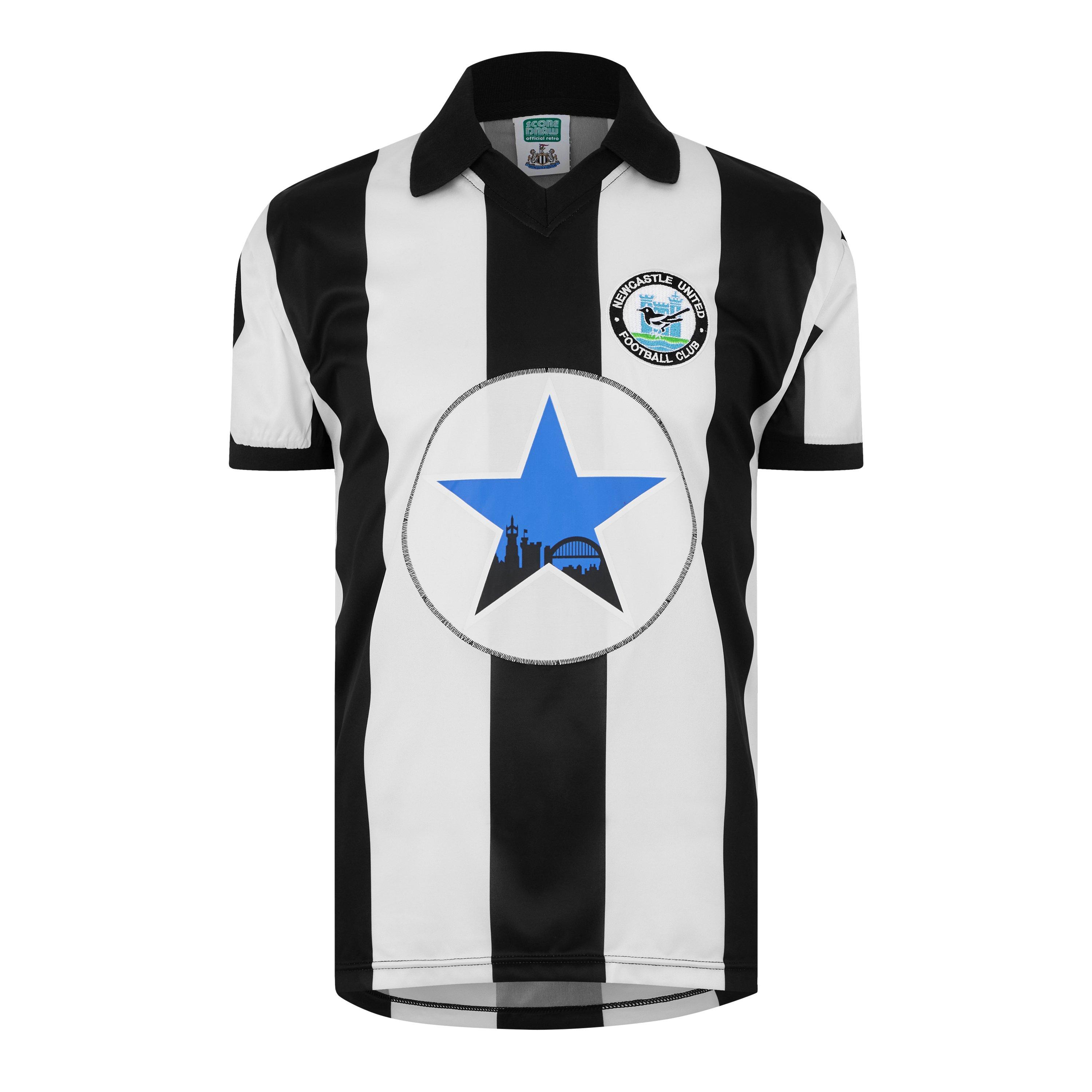 Schwarz/Weiß - Score Draw - Newcastle United 1982 Home Shirt Adults - 5