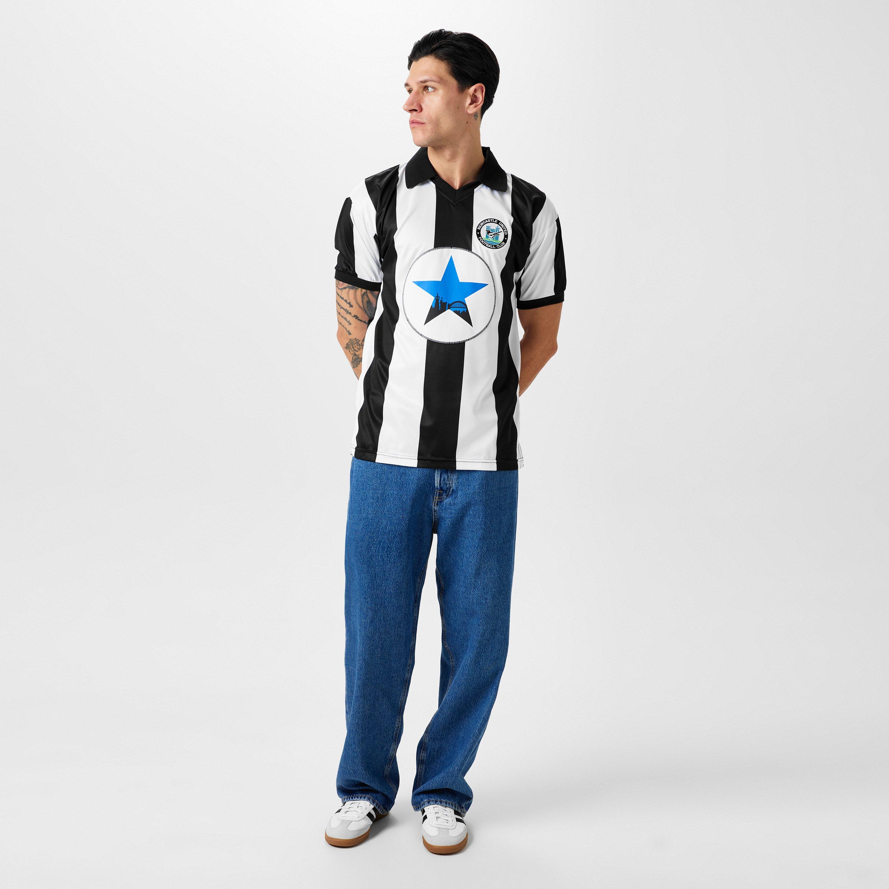 Schwarz/Weiß - Score Draw - Newcastle United 1982 Home Shirt Adults - 4