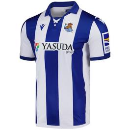 Macron Real Sociedad Home Shirt 2024 2025 Adults