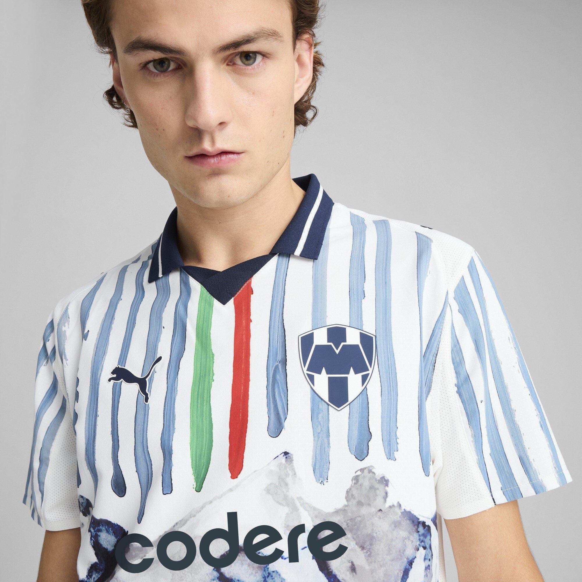 White/Navy - Puma - x KidsSuper Monterrey Authentic Home Shirt 2025 2026 Adults - 4