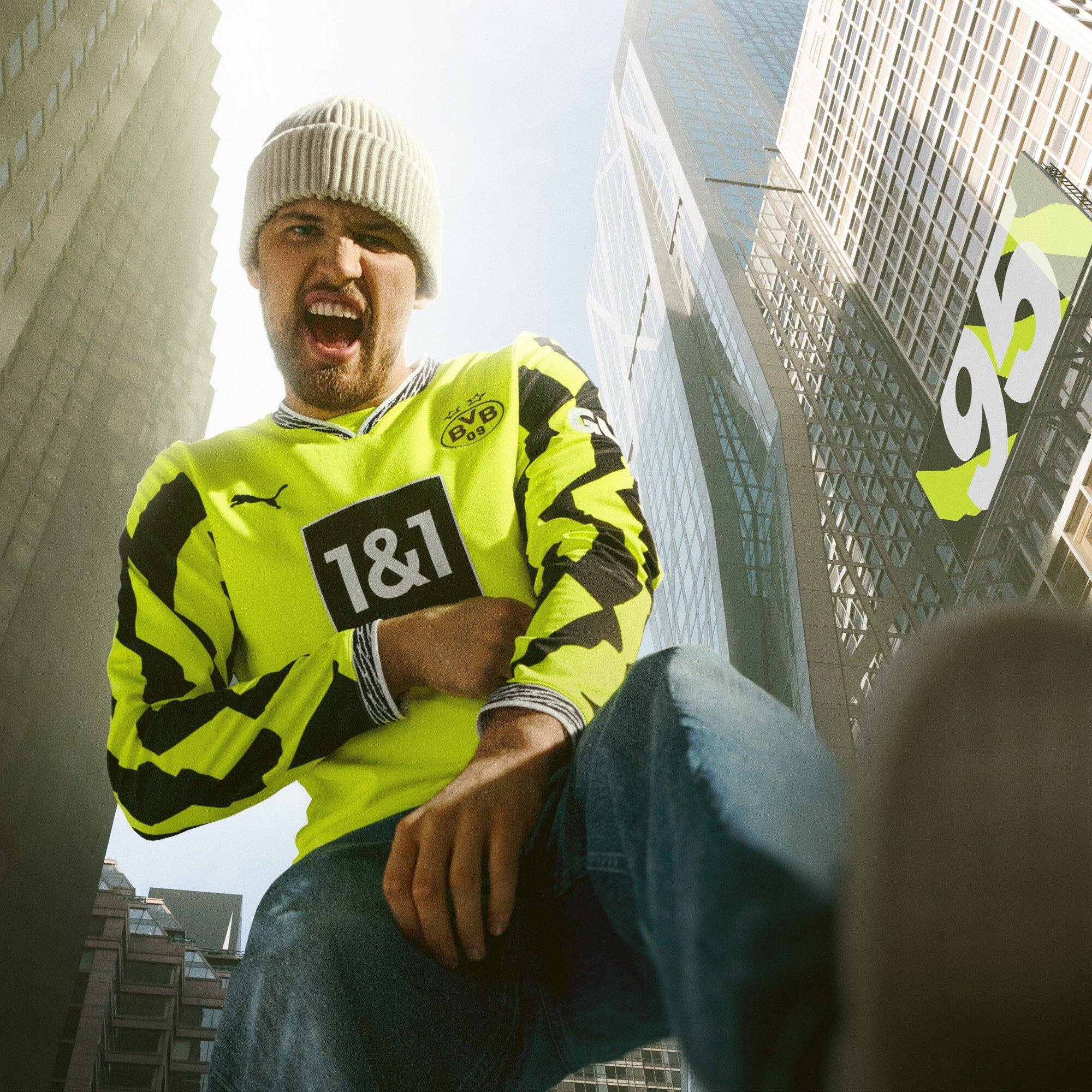 Giallo/Nero - Puma - Borussia Dortmund Anniversary Long Sleeve Home Shirt Adults - 7