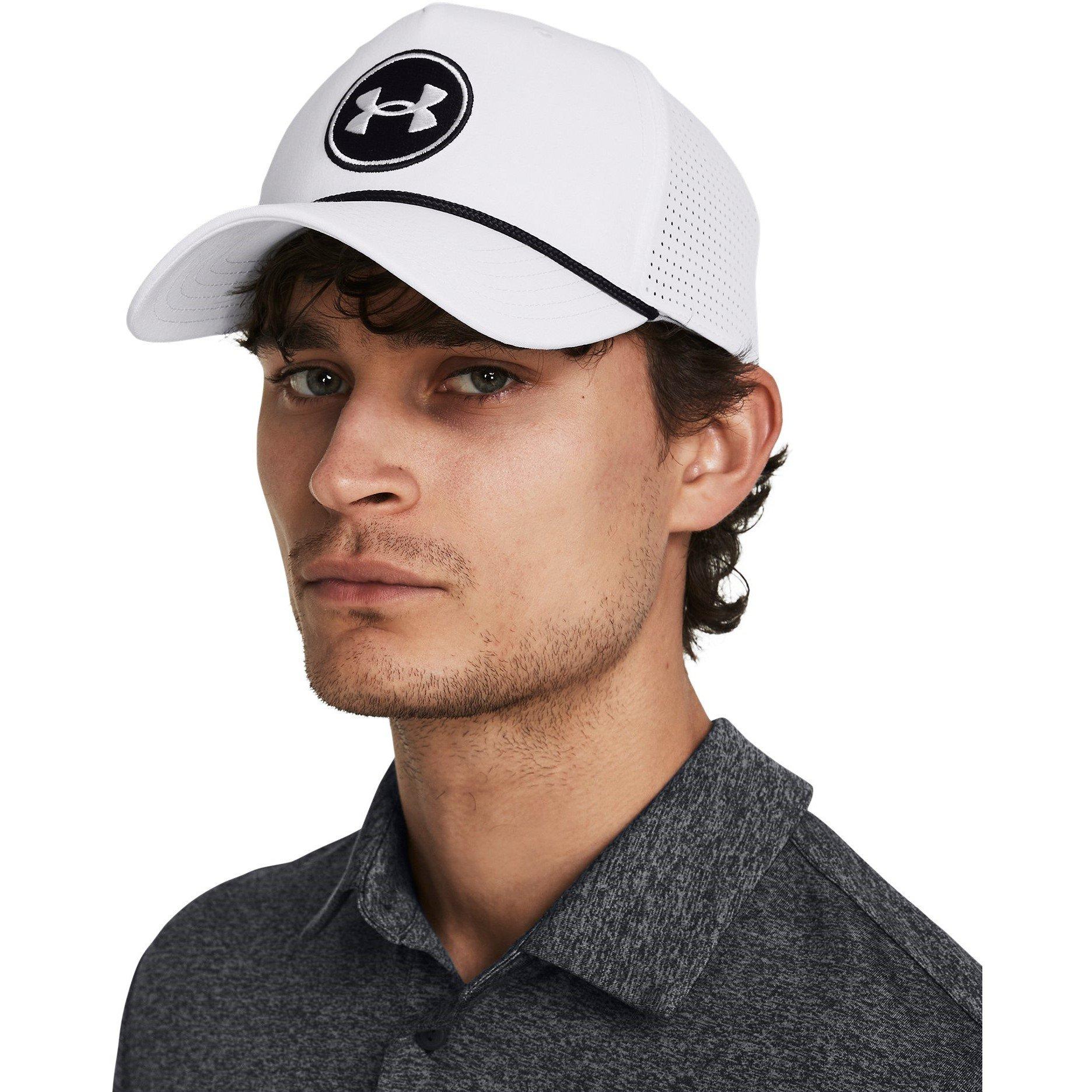 White - Under Armour - Drive Rope Golf Cap - 3