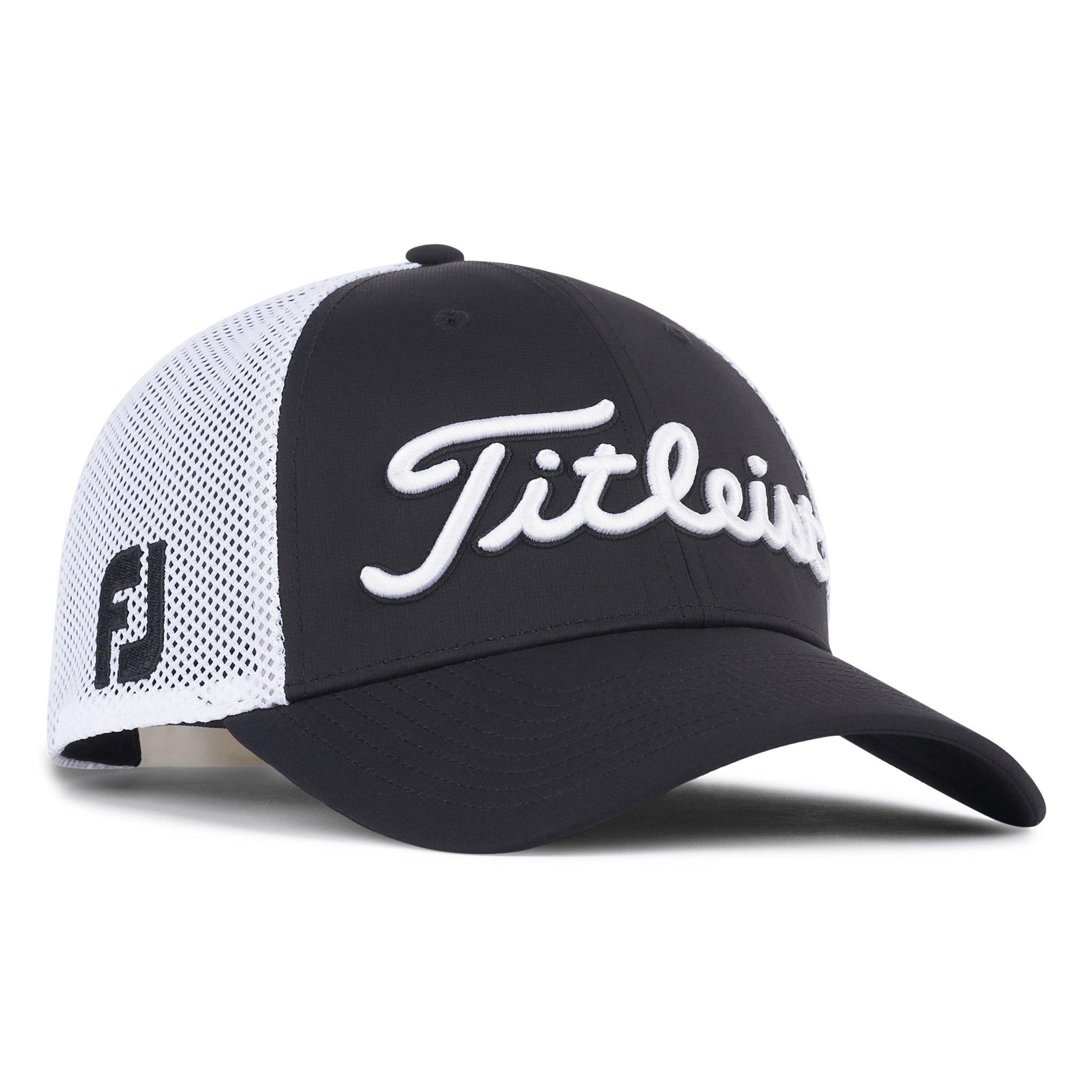 Black/White - Titleist - Men's Tour Performance Mesh Golf Cap - 1