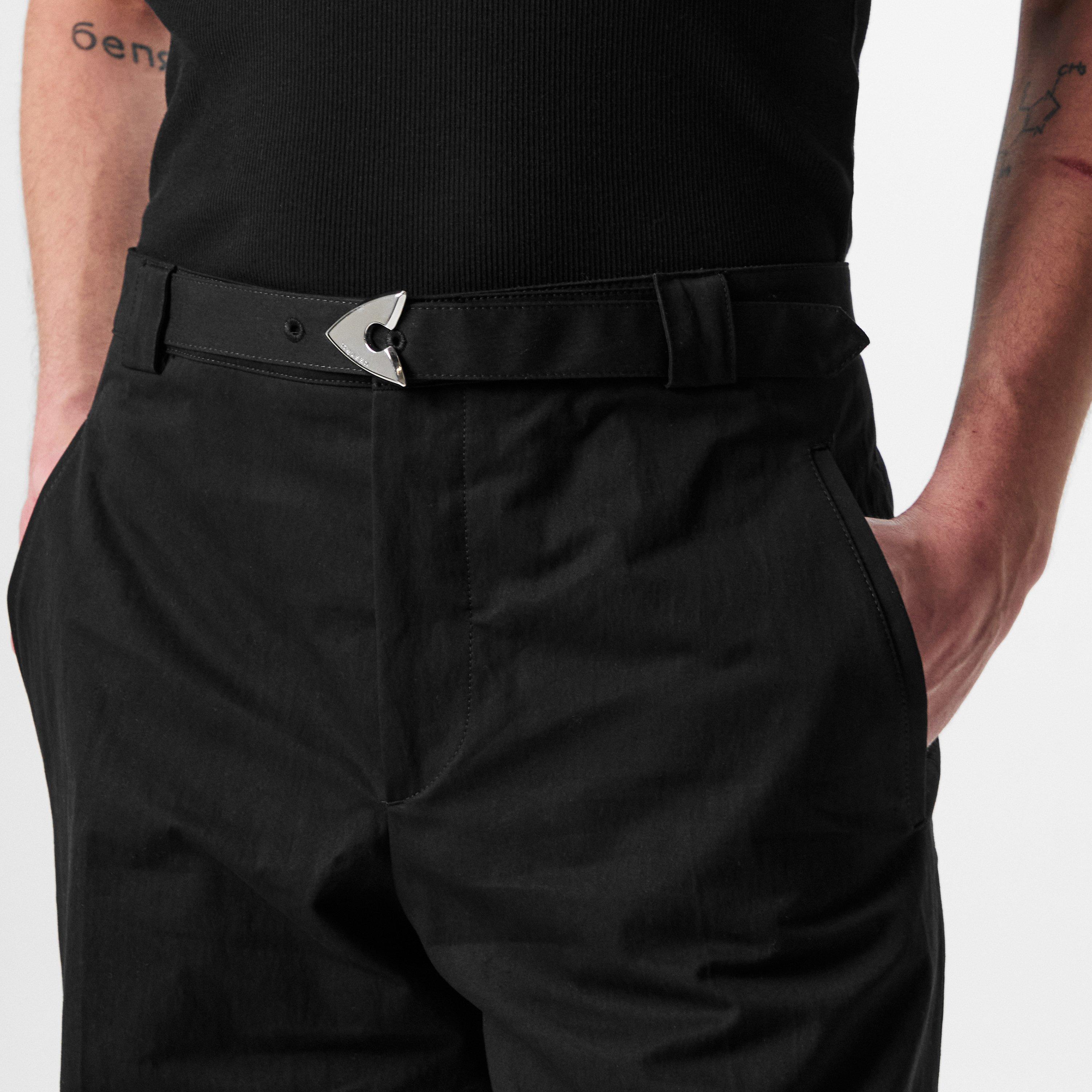 Black - Alexander McQueen - Men's Buckle Tapered Trousers - 4