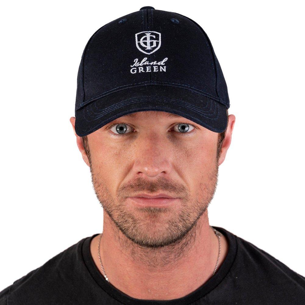 Navy - Island Green - Golf Performance Baseball Cap Mens - 2