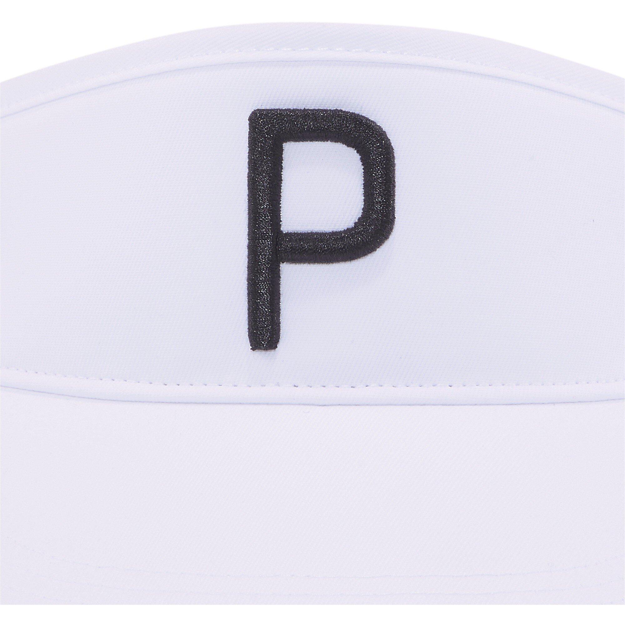 White/Black - Puma - P Visor Adj Golf Cap Mens - 3