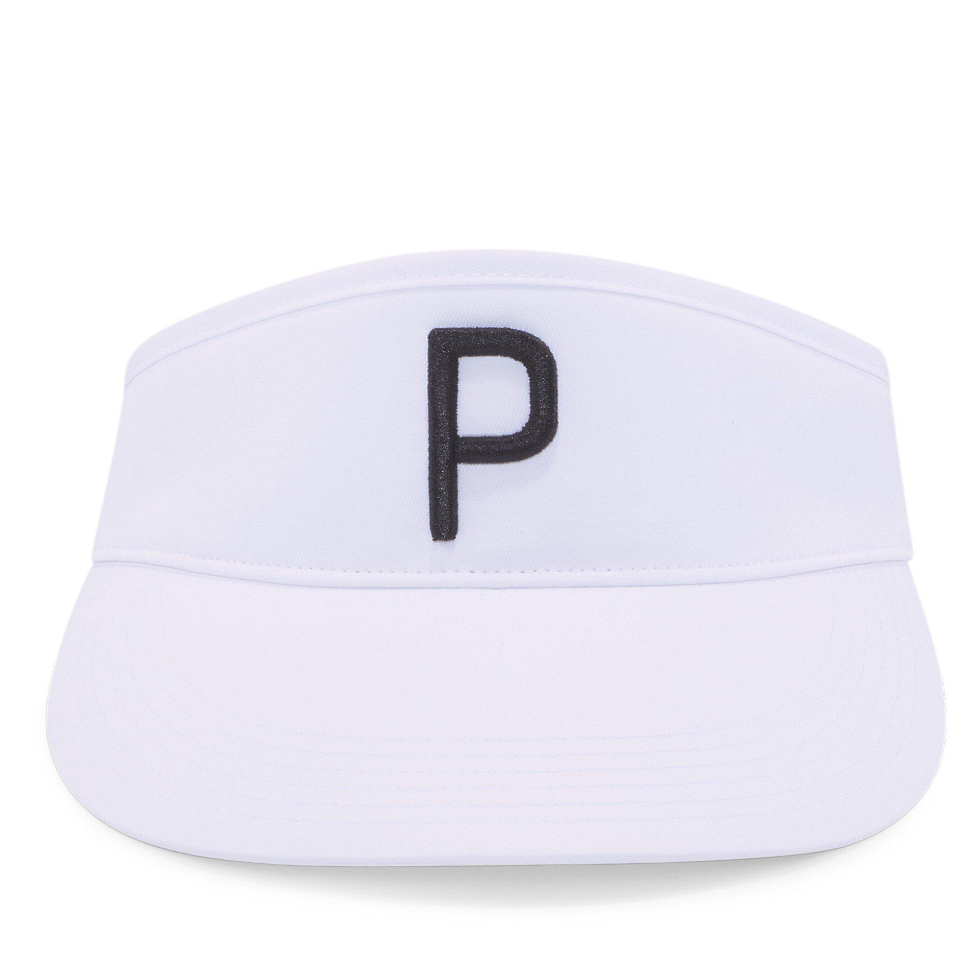 White/Black - Puma - P Visor Adj Golf Cap Mens - 4