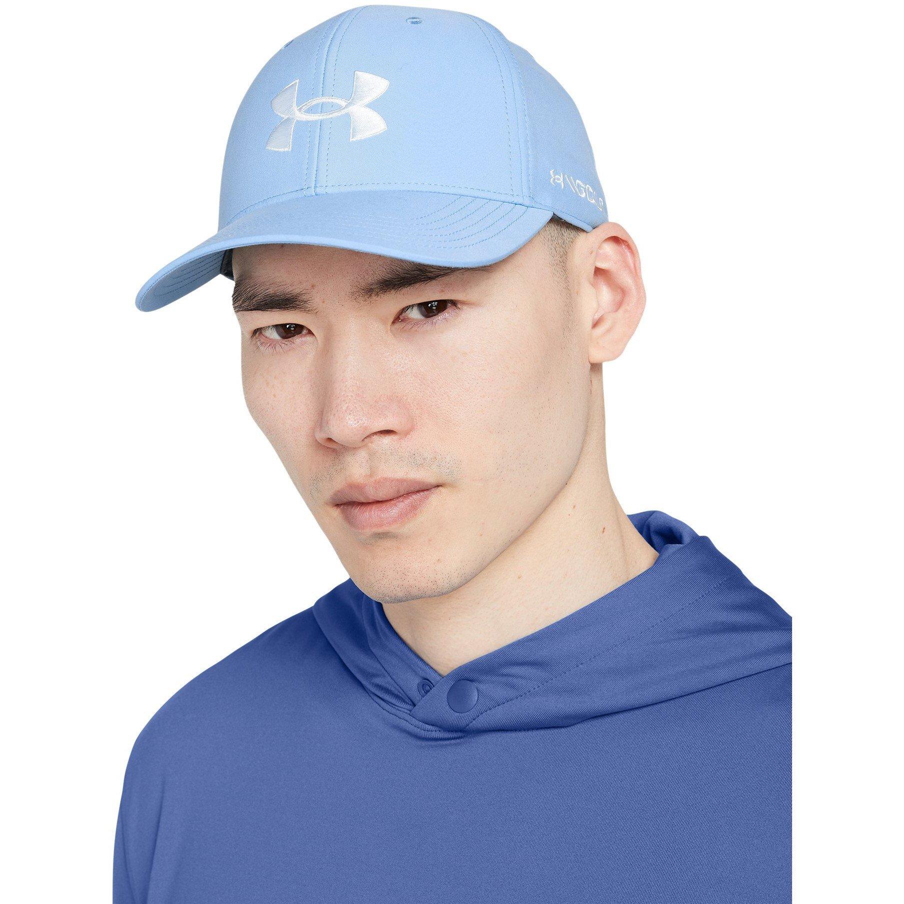 Blue - Under Armour - Golf96 Hat Mens - 3