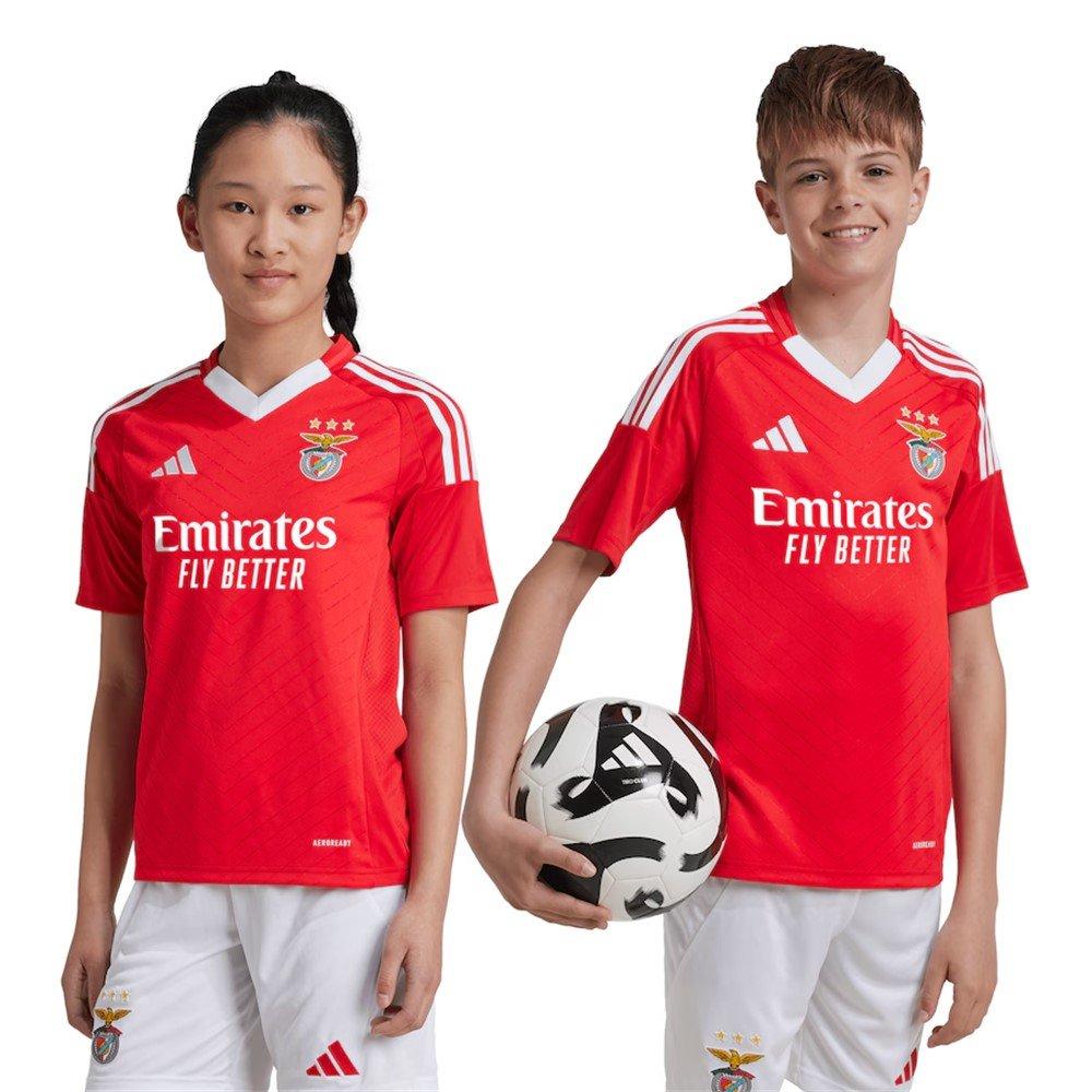 Rouge - adidas - Benfica Home Shirt 2024 2025 Juniors - 3