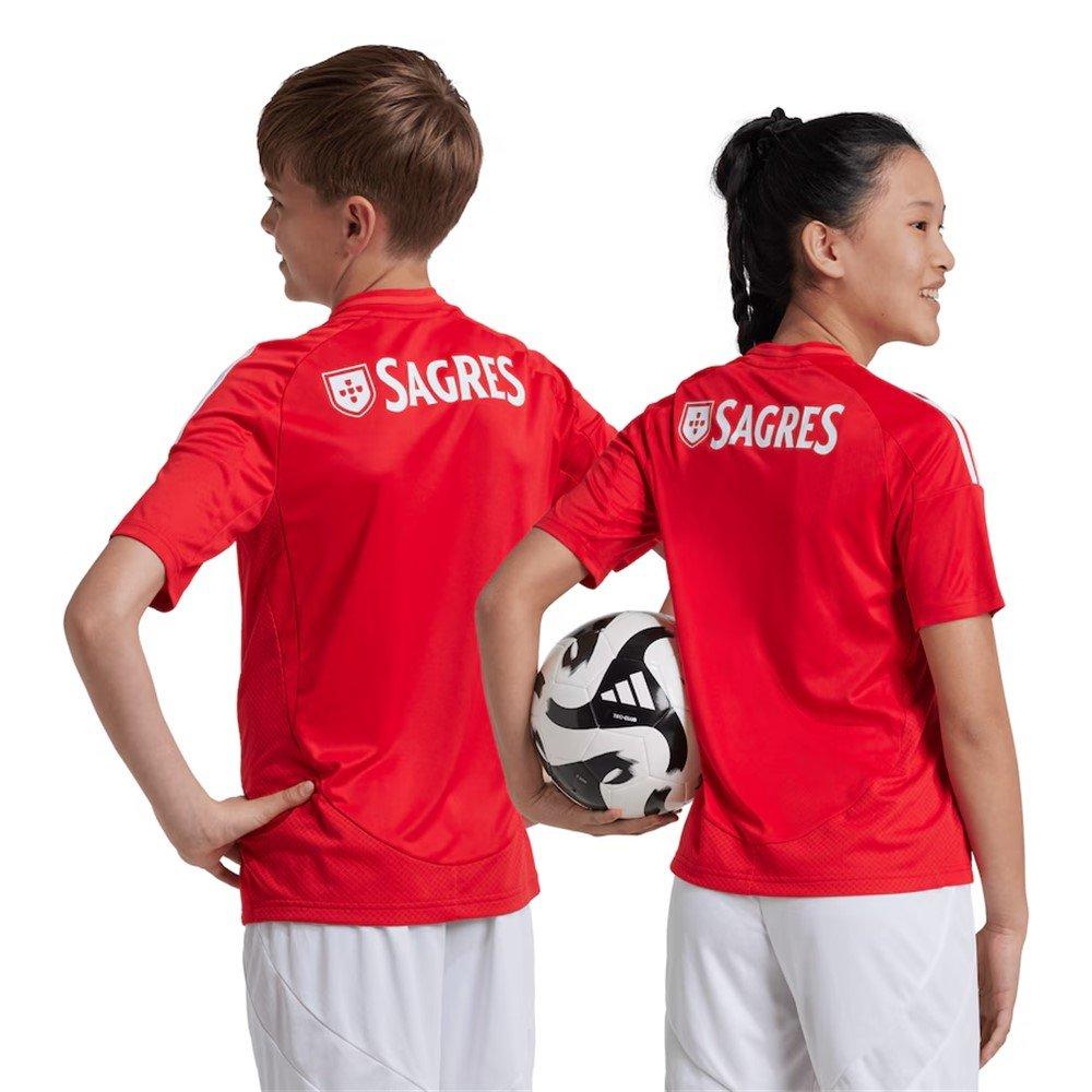 Rouge - adidas - Benfica Home Shirt 2024 2025 Juniors - 4