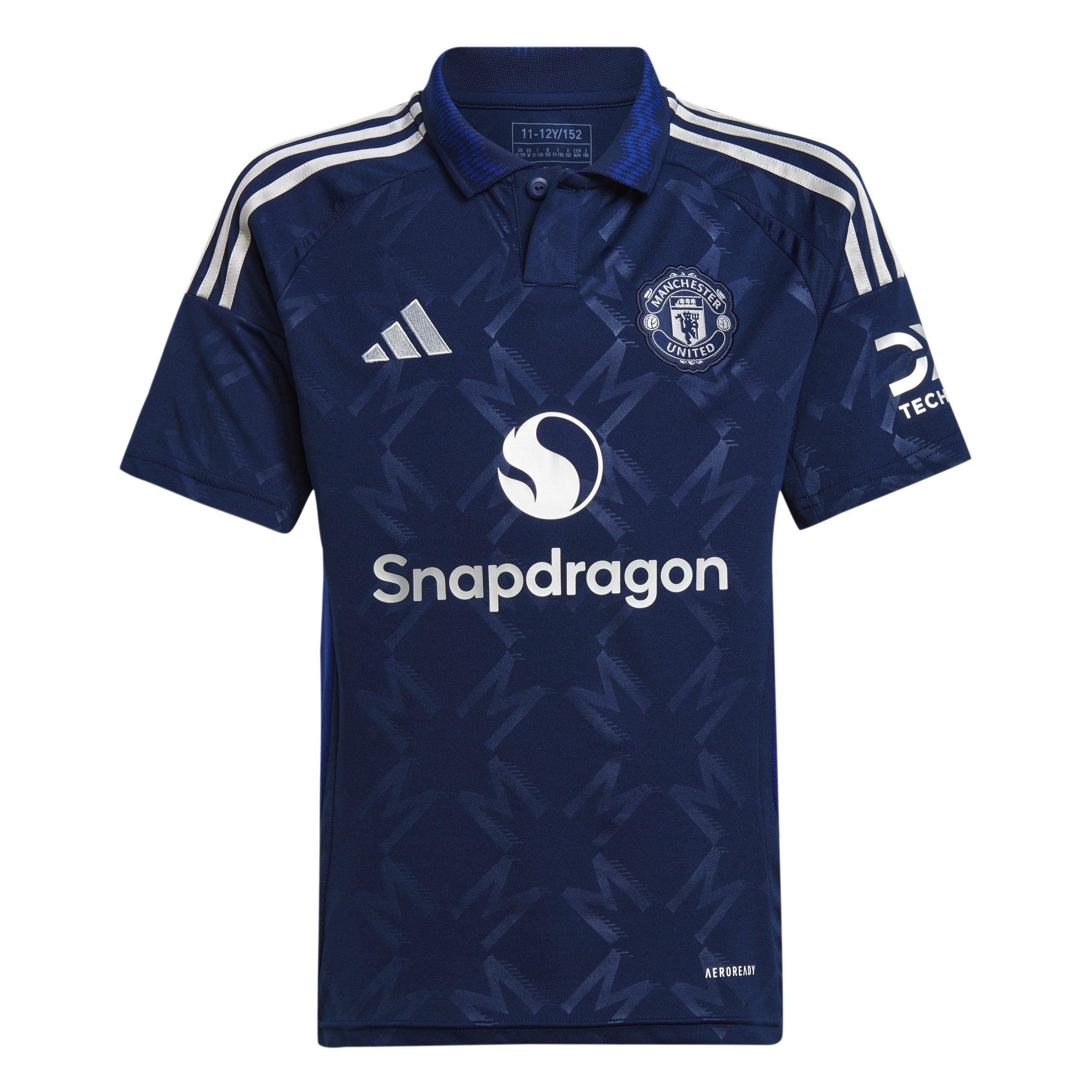 adidas Manchester United Away Shirt 2024 2025 Juniors Maillots de replique domestique Sports Direct