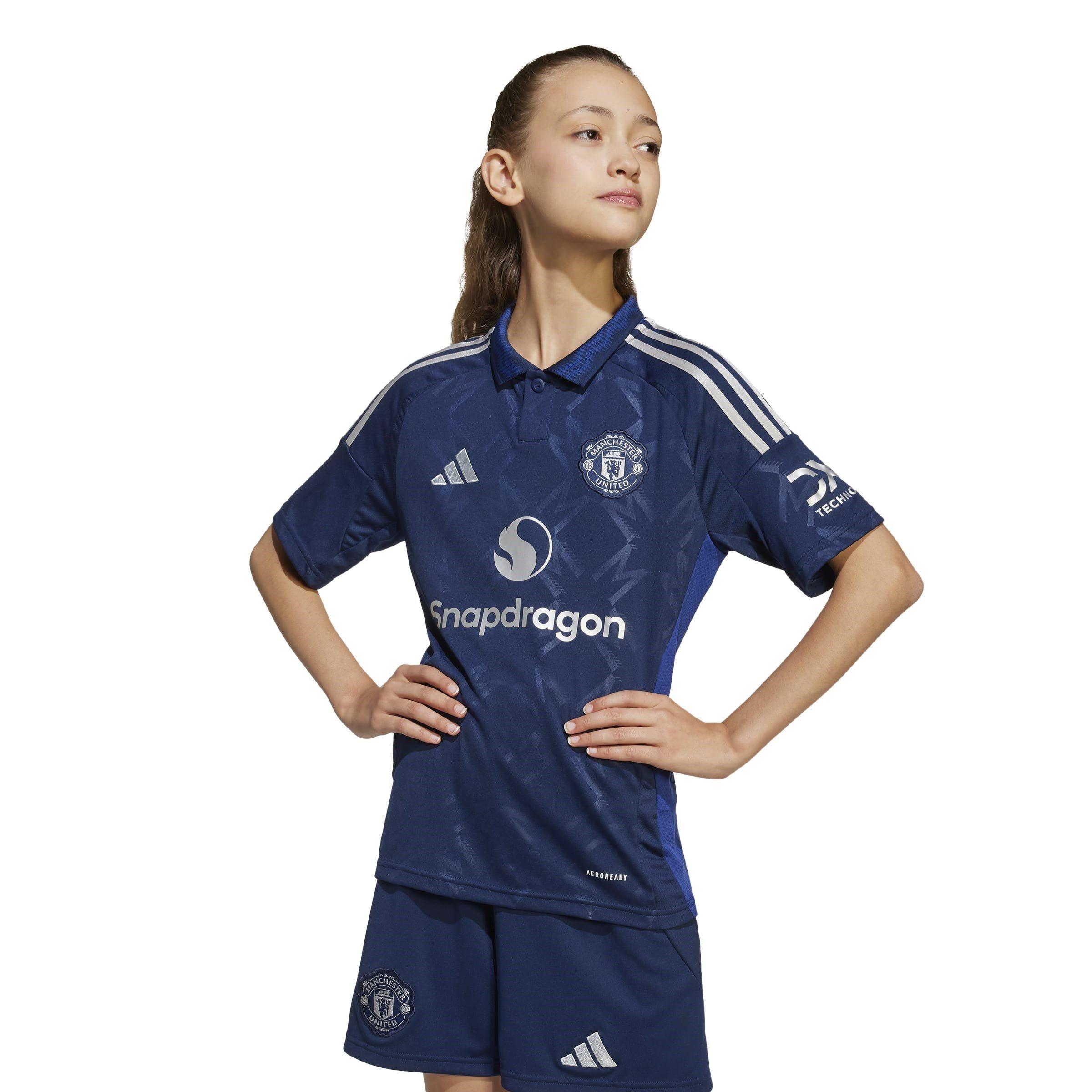 Blauw - adidas - Manchester United Away Shirt 2024 2025 Juniors - 5