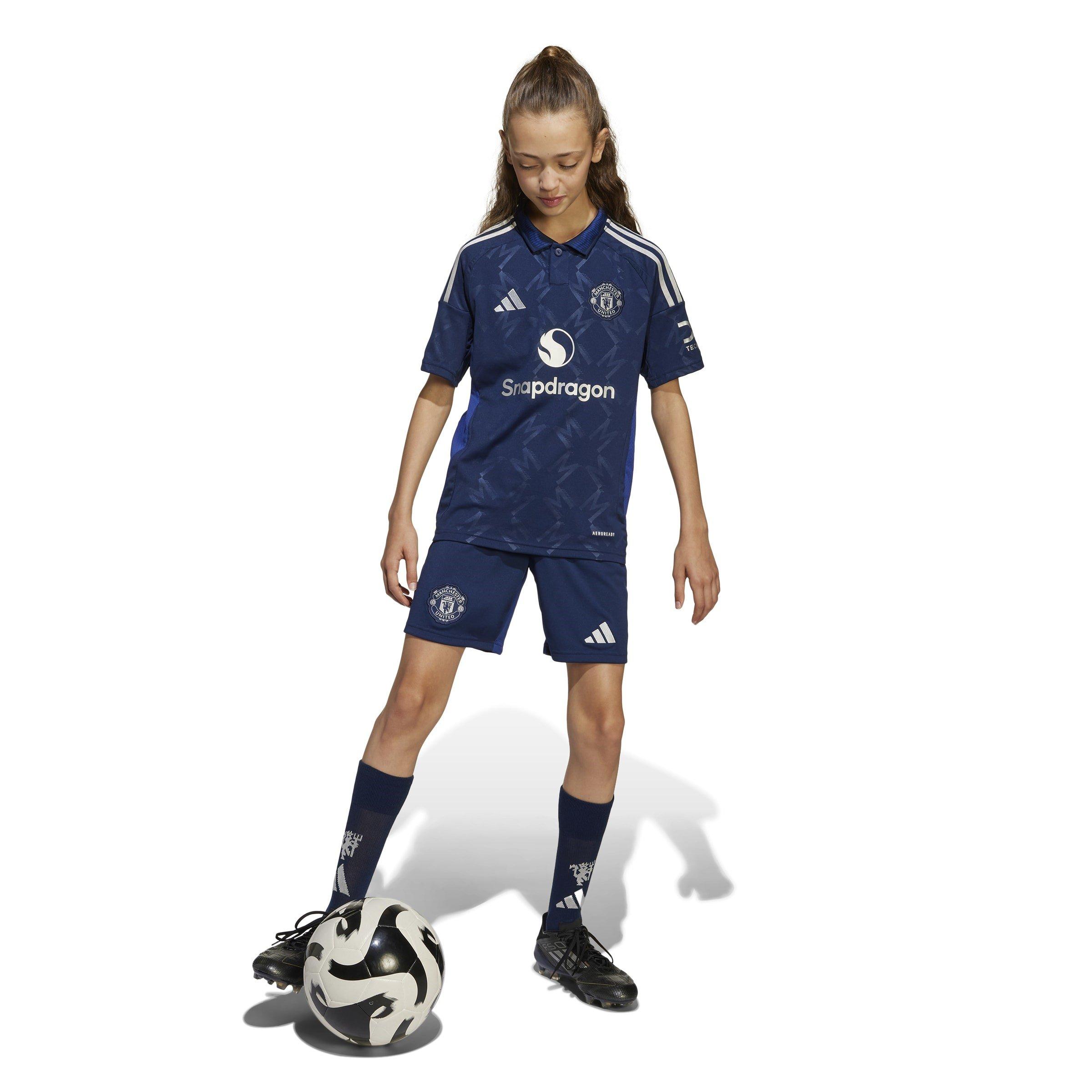 Blauw - adidas - Manchester United Away Shirt 2024 2025 Juniors - 7