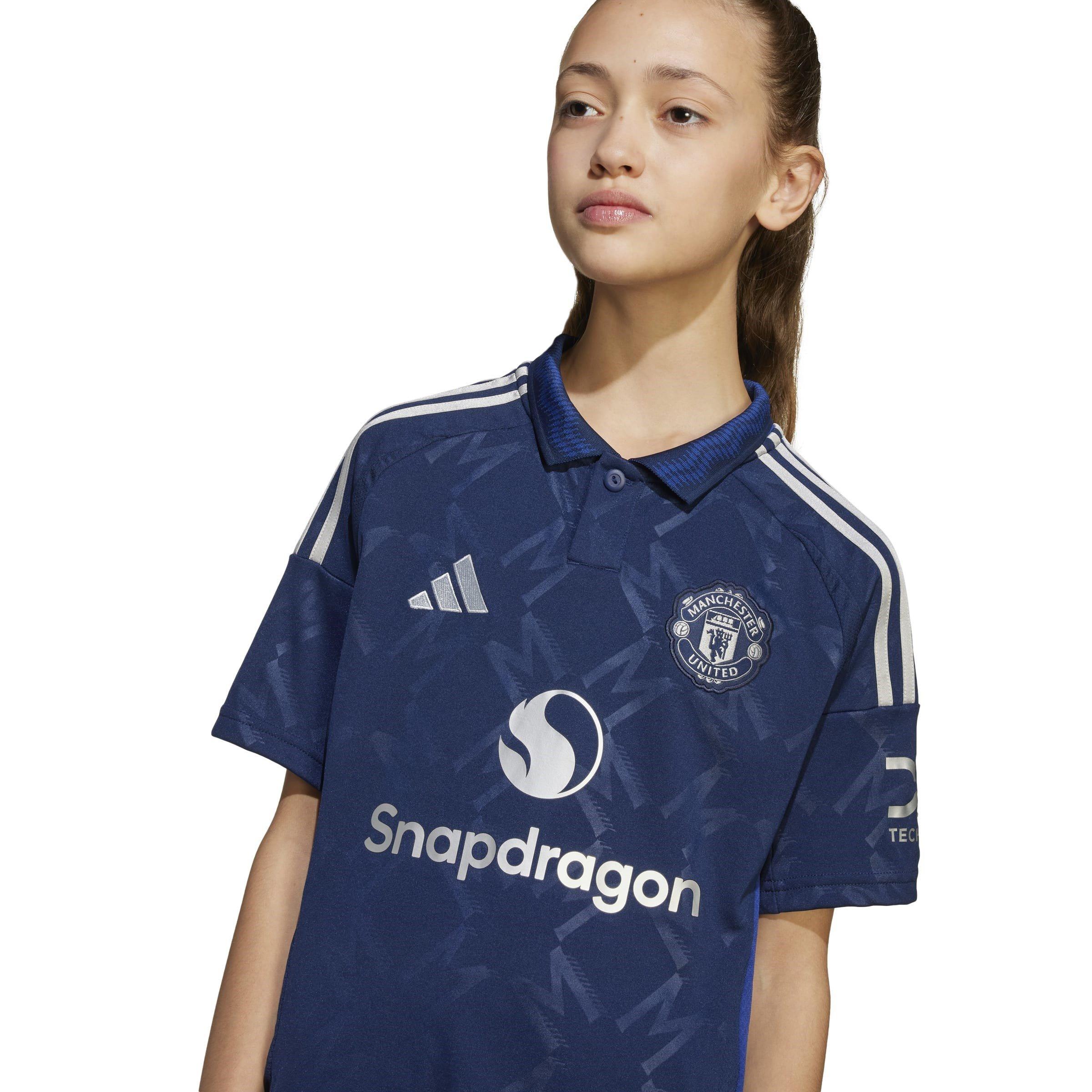 Blauw - adidas - Manchester United Away Shirt 2024 2025 Juniors - 8