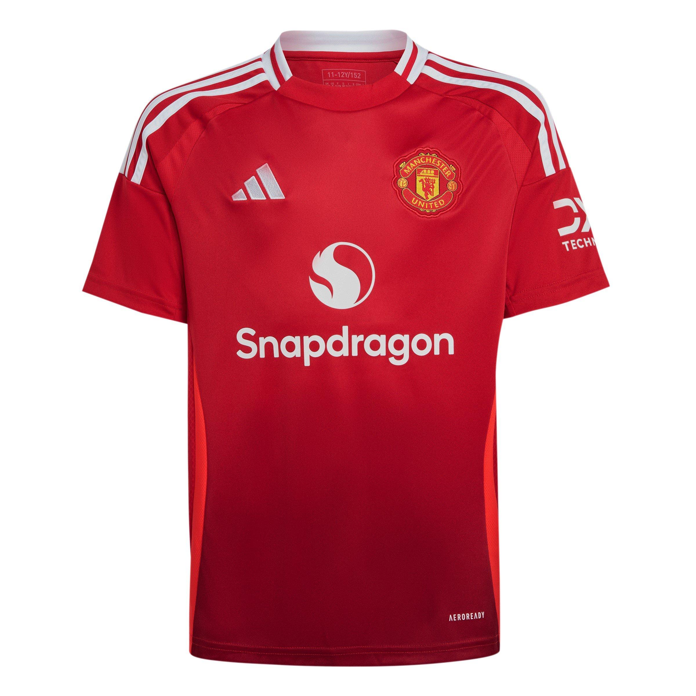 Red - adidas - Manchester United Home Shirt 2024 2025 Juniors - 1