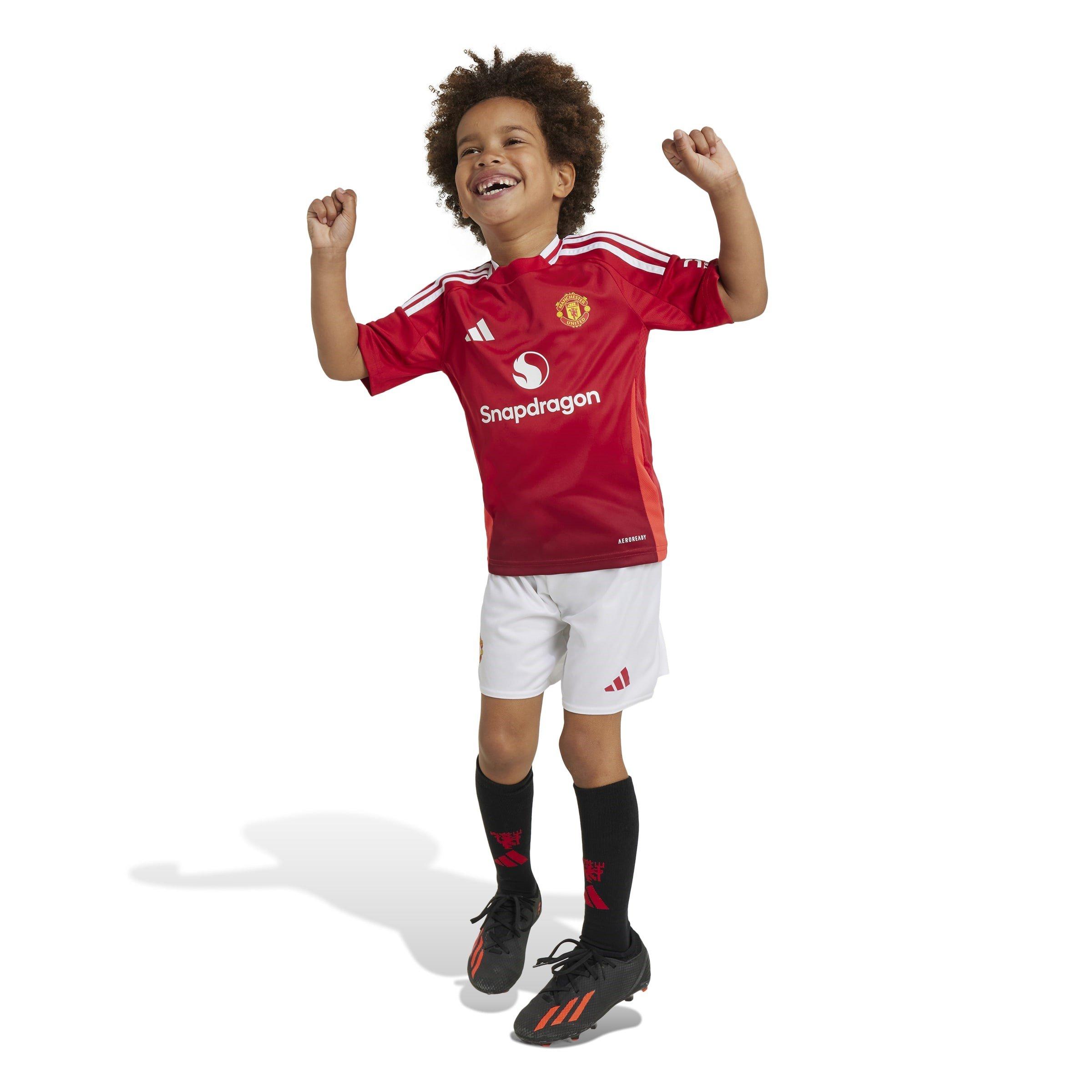 Rood - adidas - Manchester United Home Minikit 2024 2025 Infants - 2