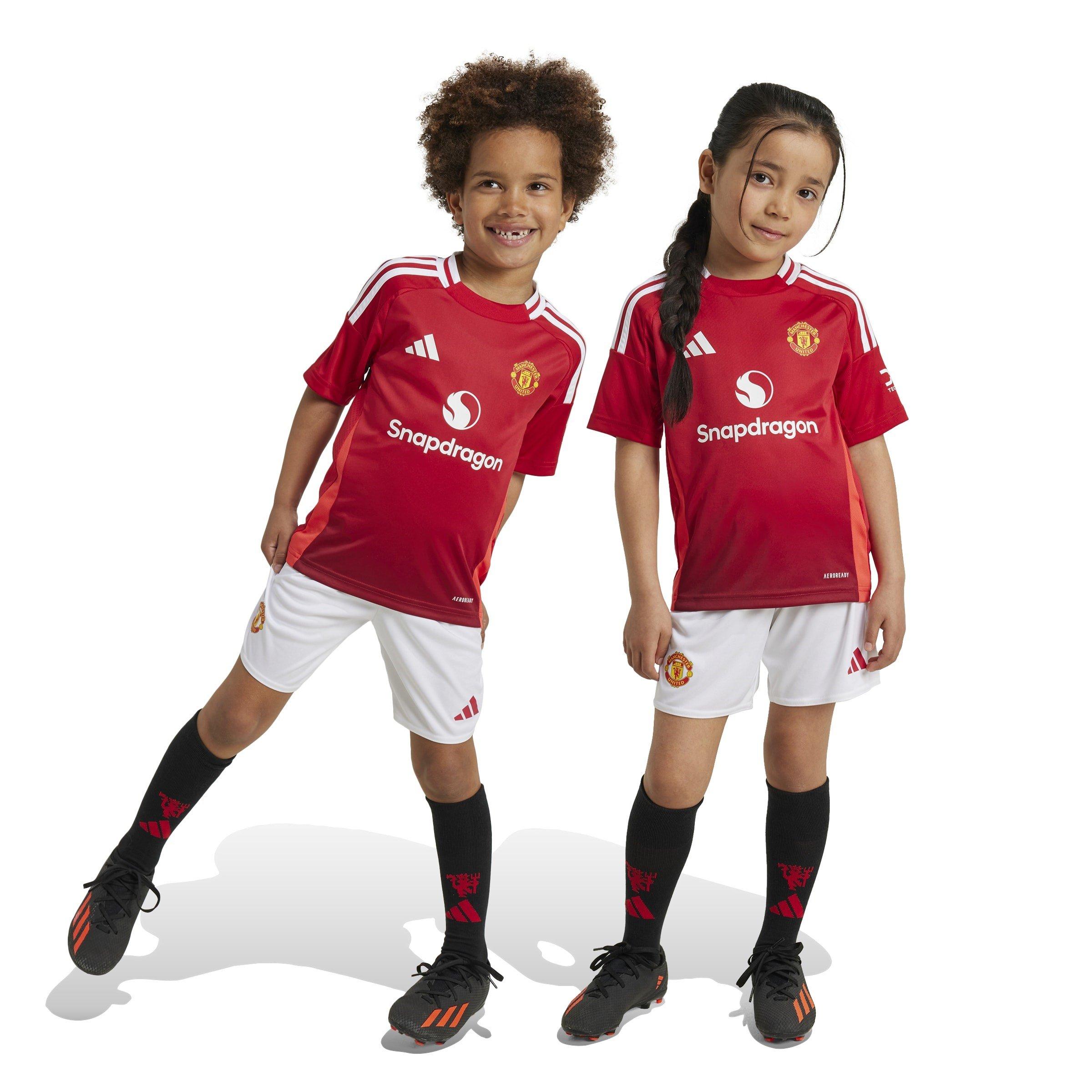 Rood - adidas - Manchester United Home Minikit 2024 2025 Infants - 5