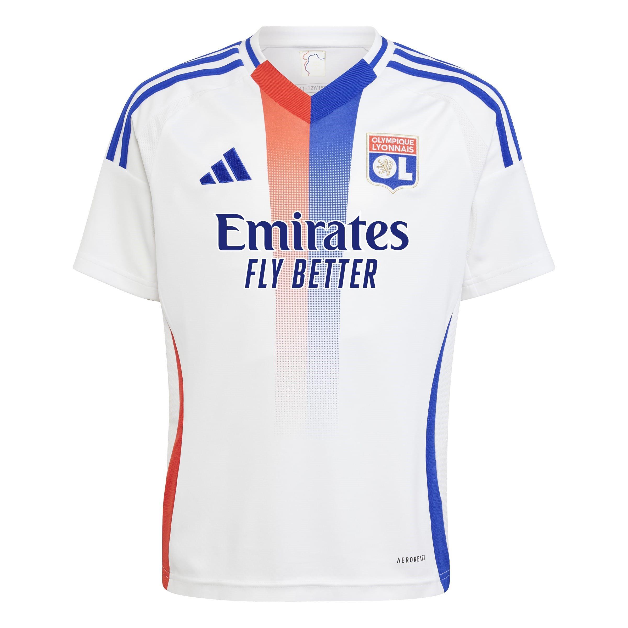 Hvid - adidas - Olympique Lyonnais Home Shirt 2024 2025 Juniors - 1