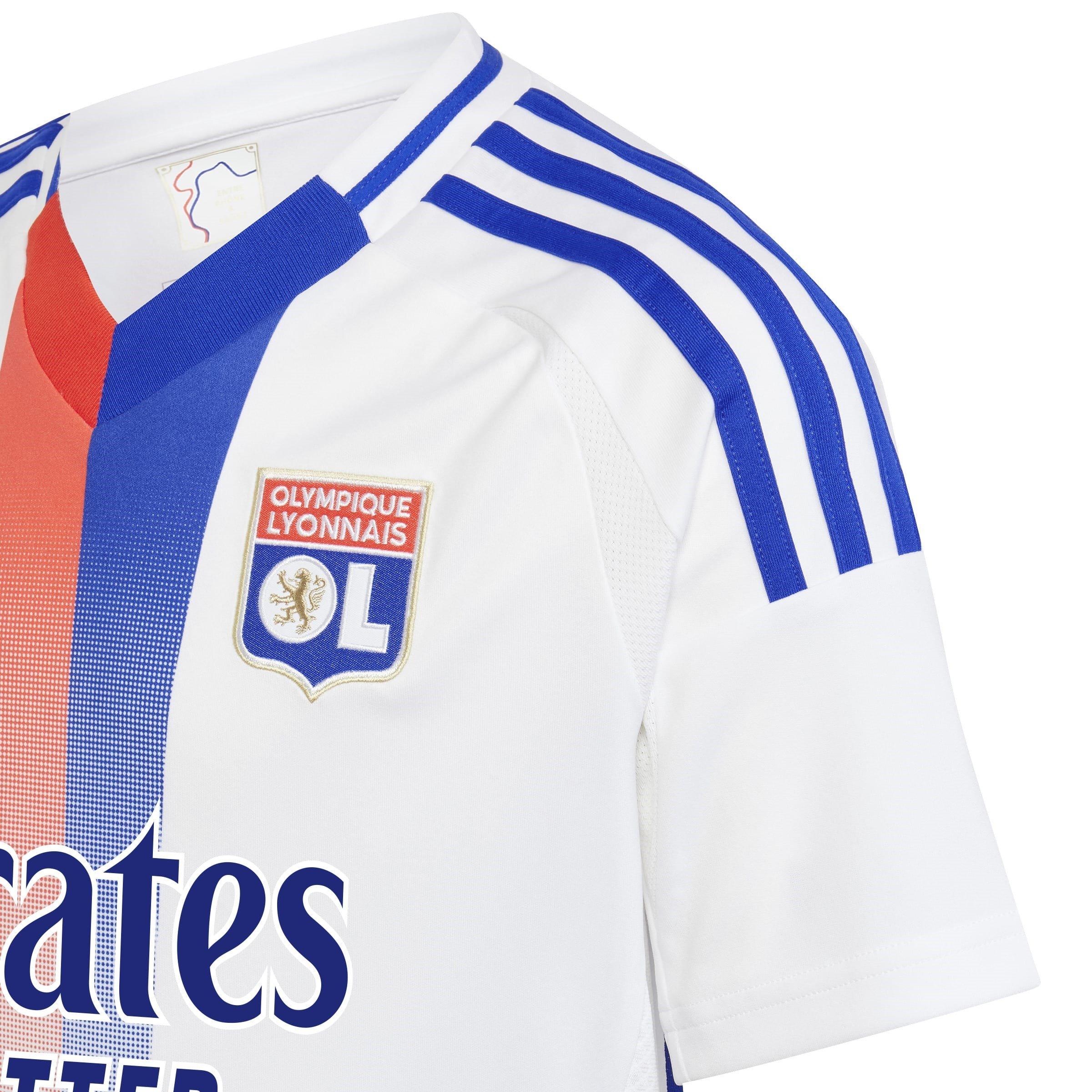 Hvid - adidas - Olympique Lyonnais Home Shirt 2024 2025 Juniors - 4