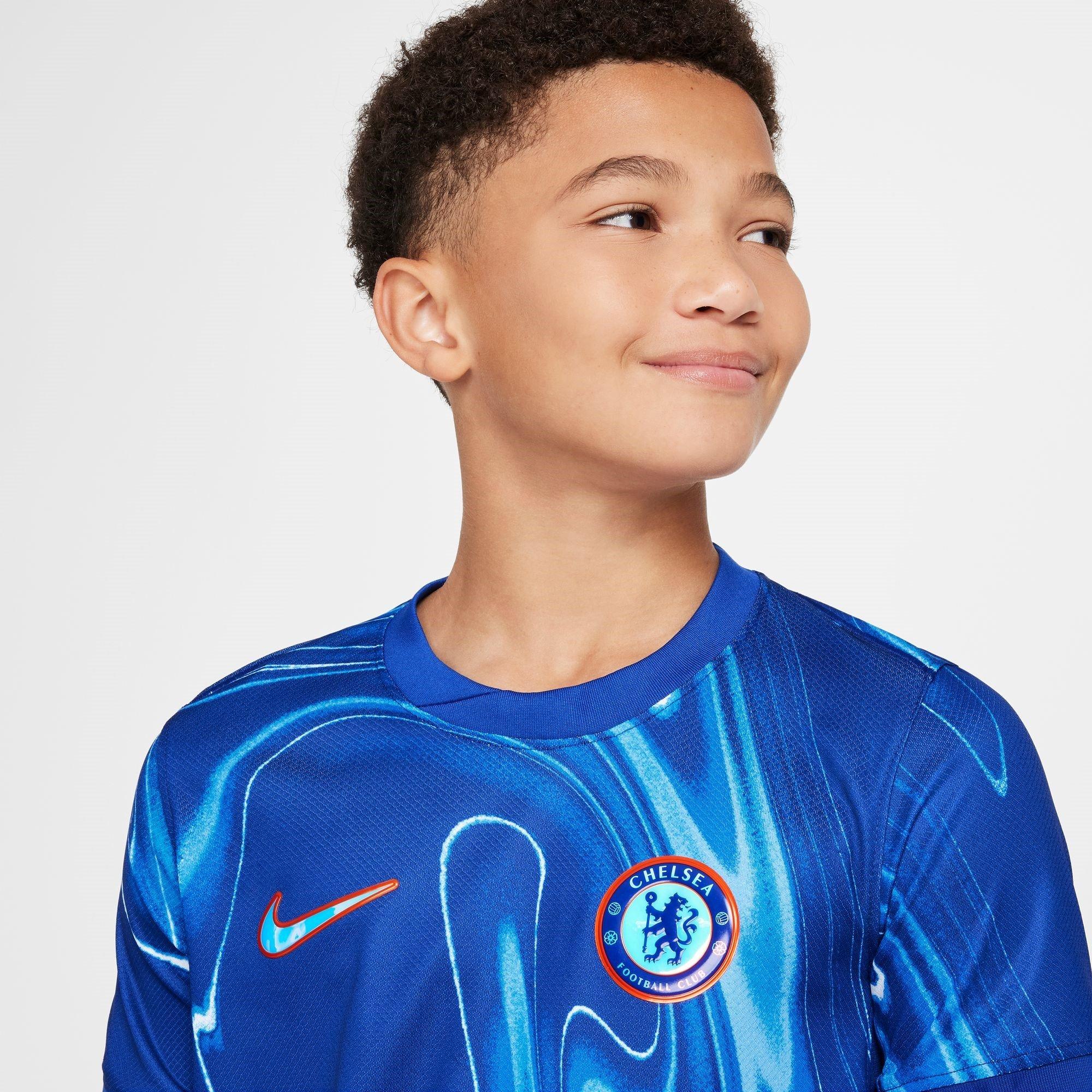 Blauw - Nike - Chelsea Home Shirt 2024 2025 Juniors - 7