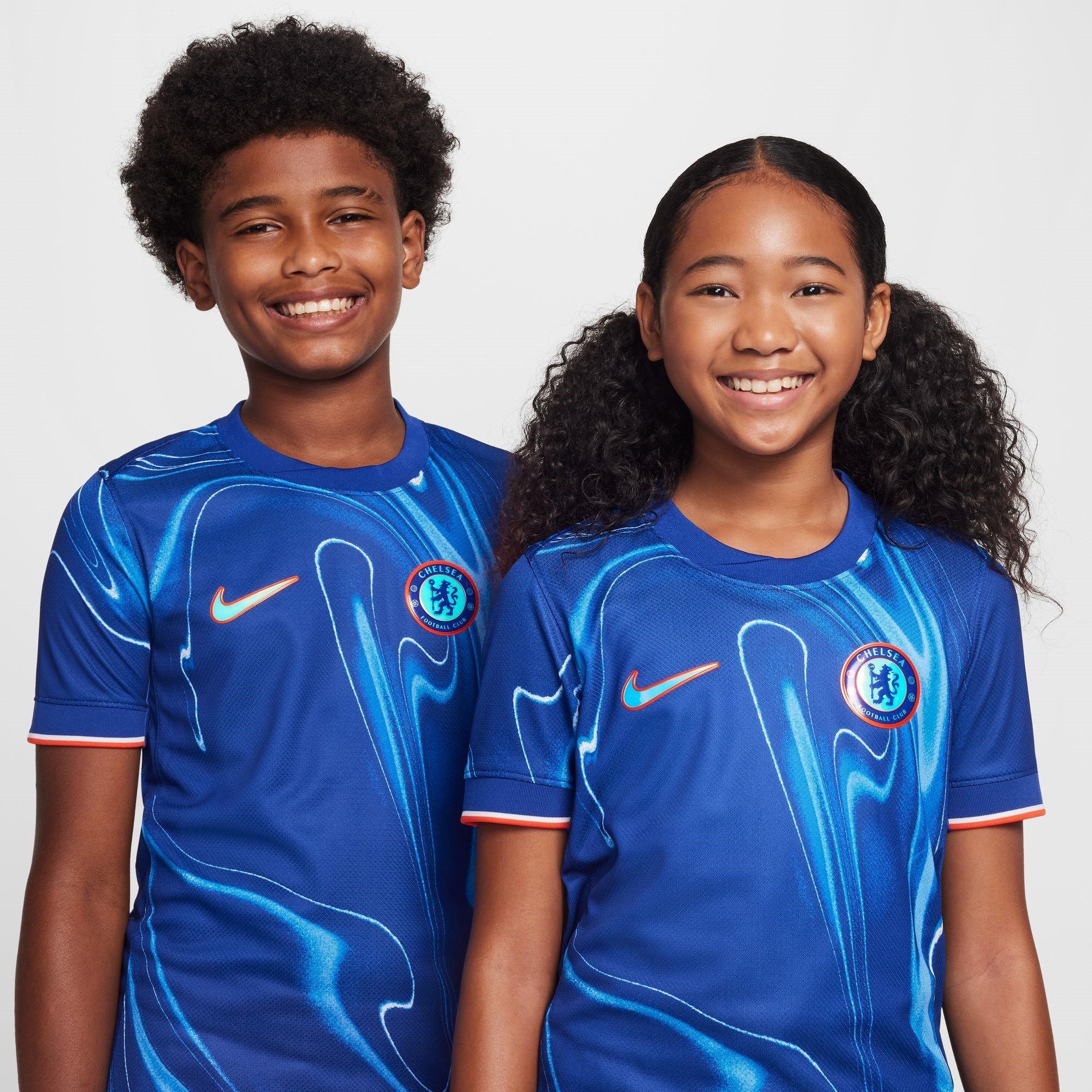 Blauw - Nike - Chelsea Home Shirt 2024 2025 Juniors - 8