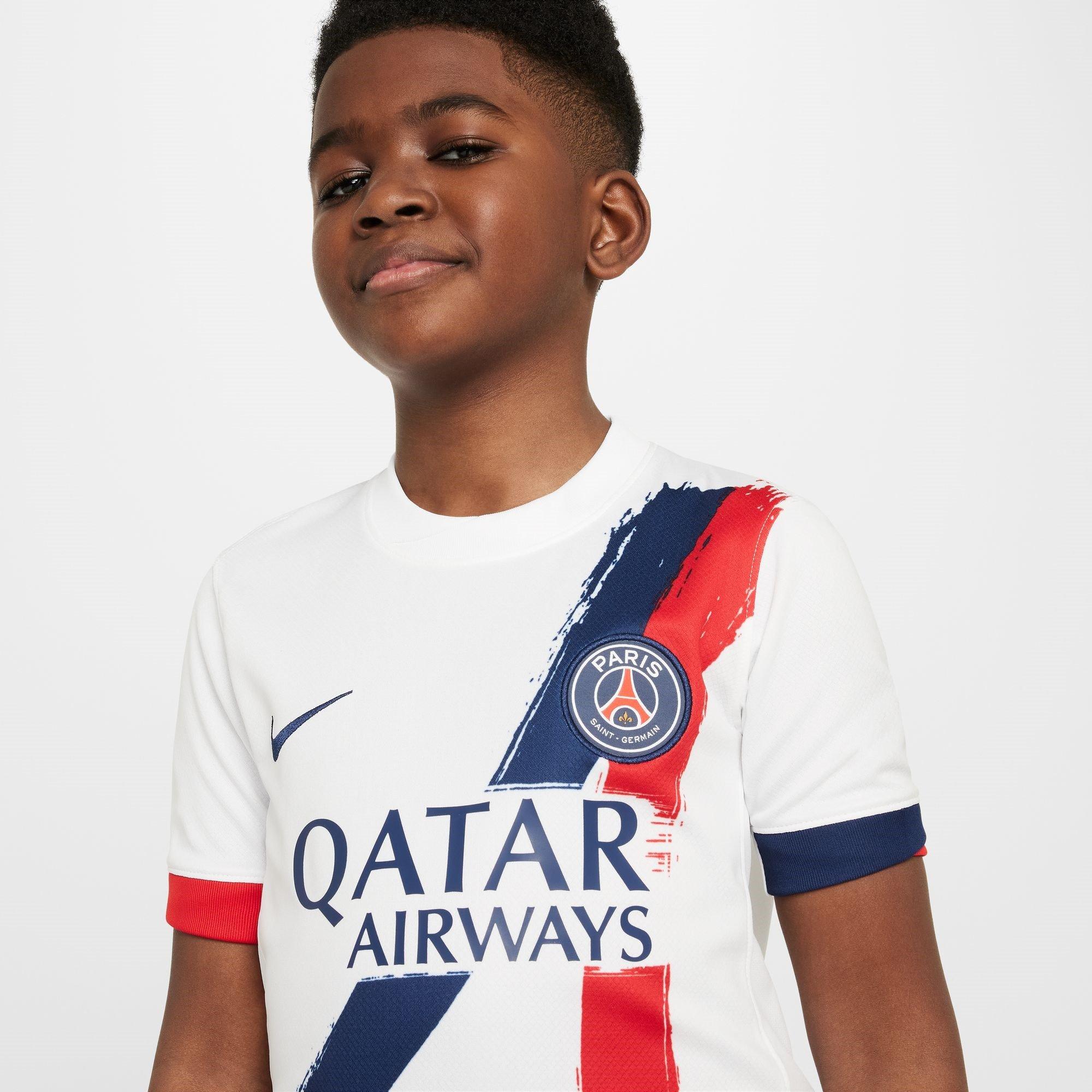 Branco - Nike - Paris Saint-Germain Away Shirt 2024 2025 Juniors - 6