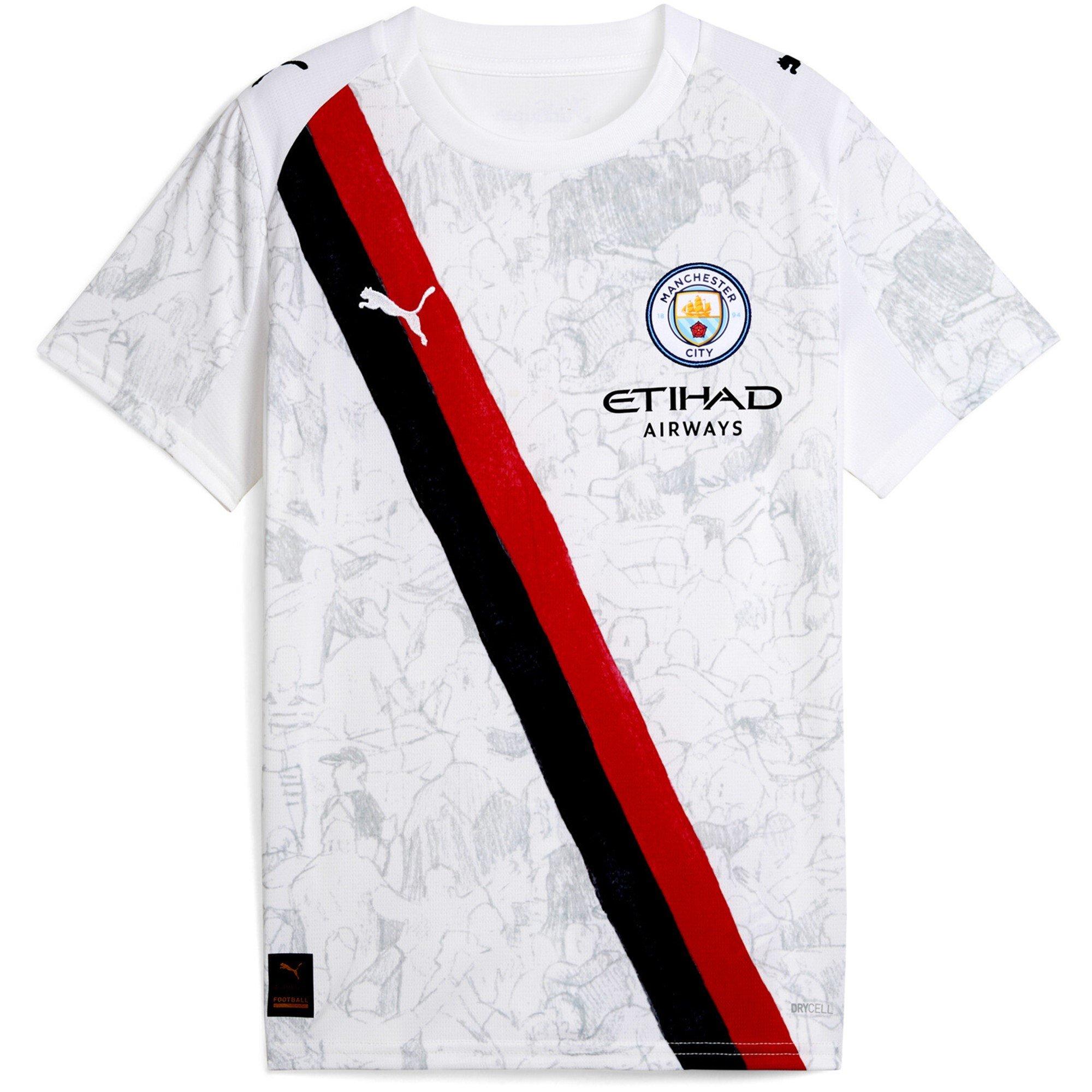 White/Black - Puma - x KidsSuper Manchester City Away Shirt 2025 2026 Juniors - 1